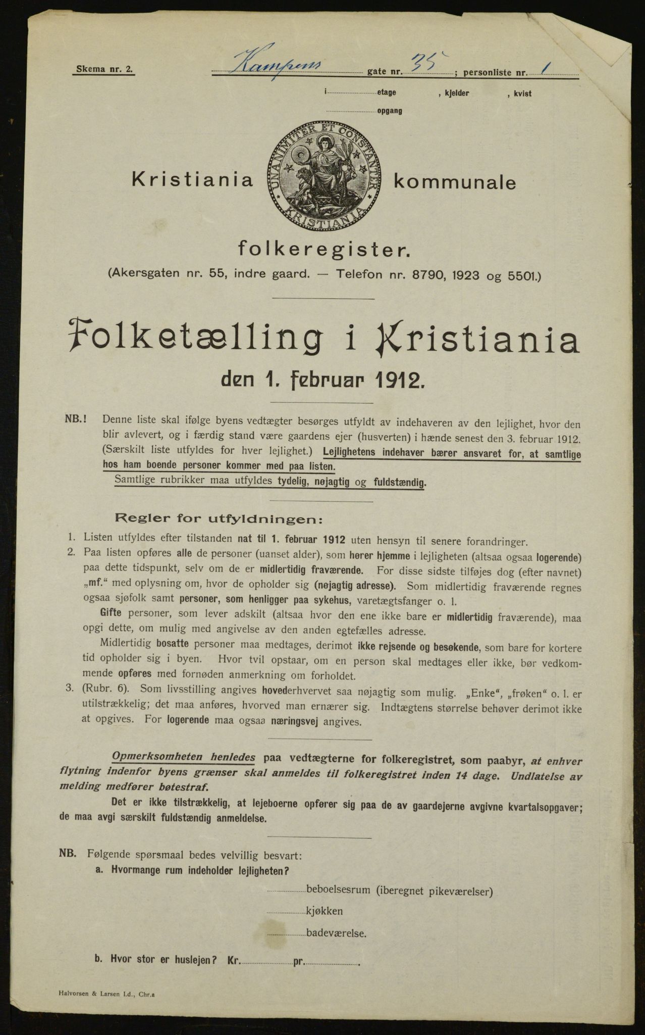 OBA, Kommunal folketelling 1.2.1912 for Kristiania, 1912, s. 48342