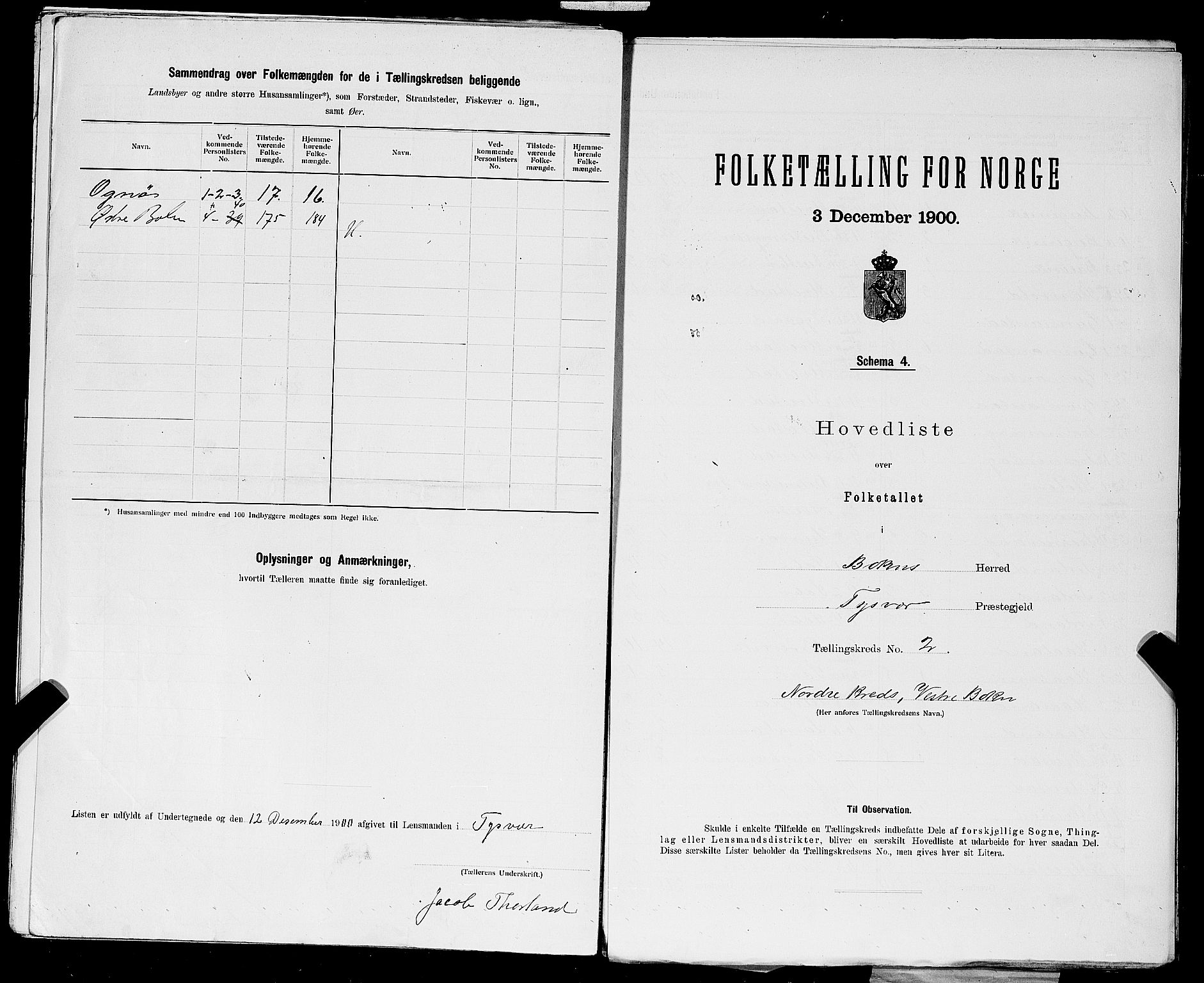 SAST, Folketelling 1900 for 1145 Bokn herred, 1900, s. 10