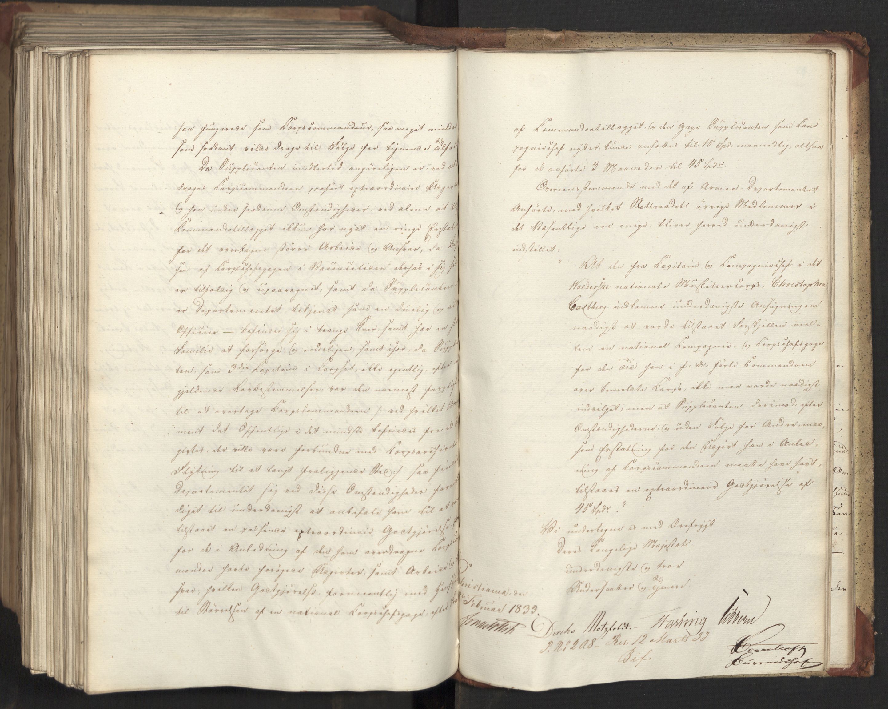 Statsrådsavdelingen i Stockholm, AV/RA-S-1003/D/Da/L0082: Regjeringsinnstillinger nr. 2858-2979, 1833, s. 592