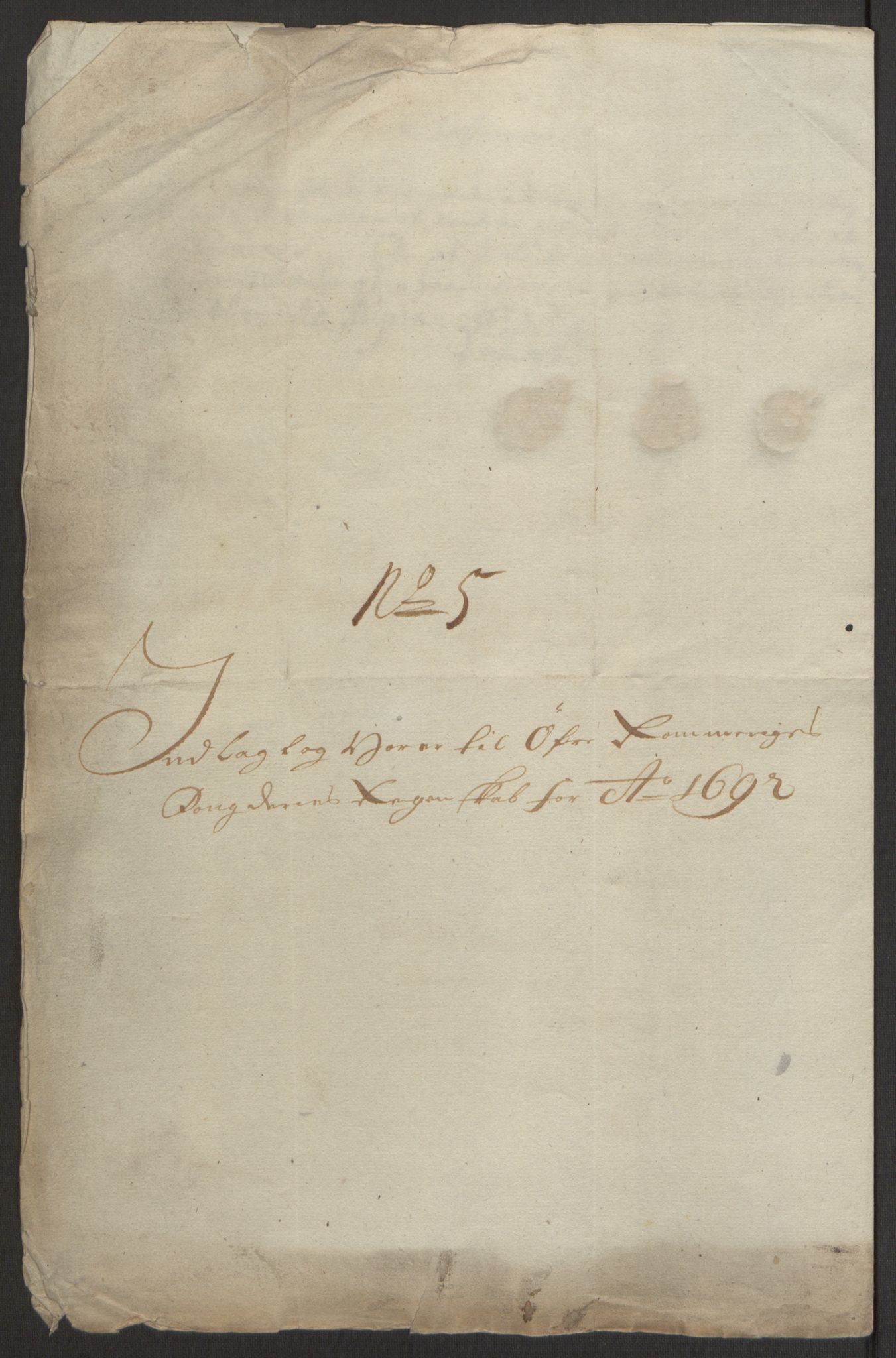 Rentekammeret inntil 1814, Reviderte regnskaper, Fogderegnskap, AV/RA-EA-4092/R12/L0704: Fogderegnskap Øvre Romerike, 1692, s. 293