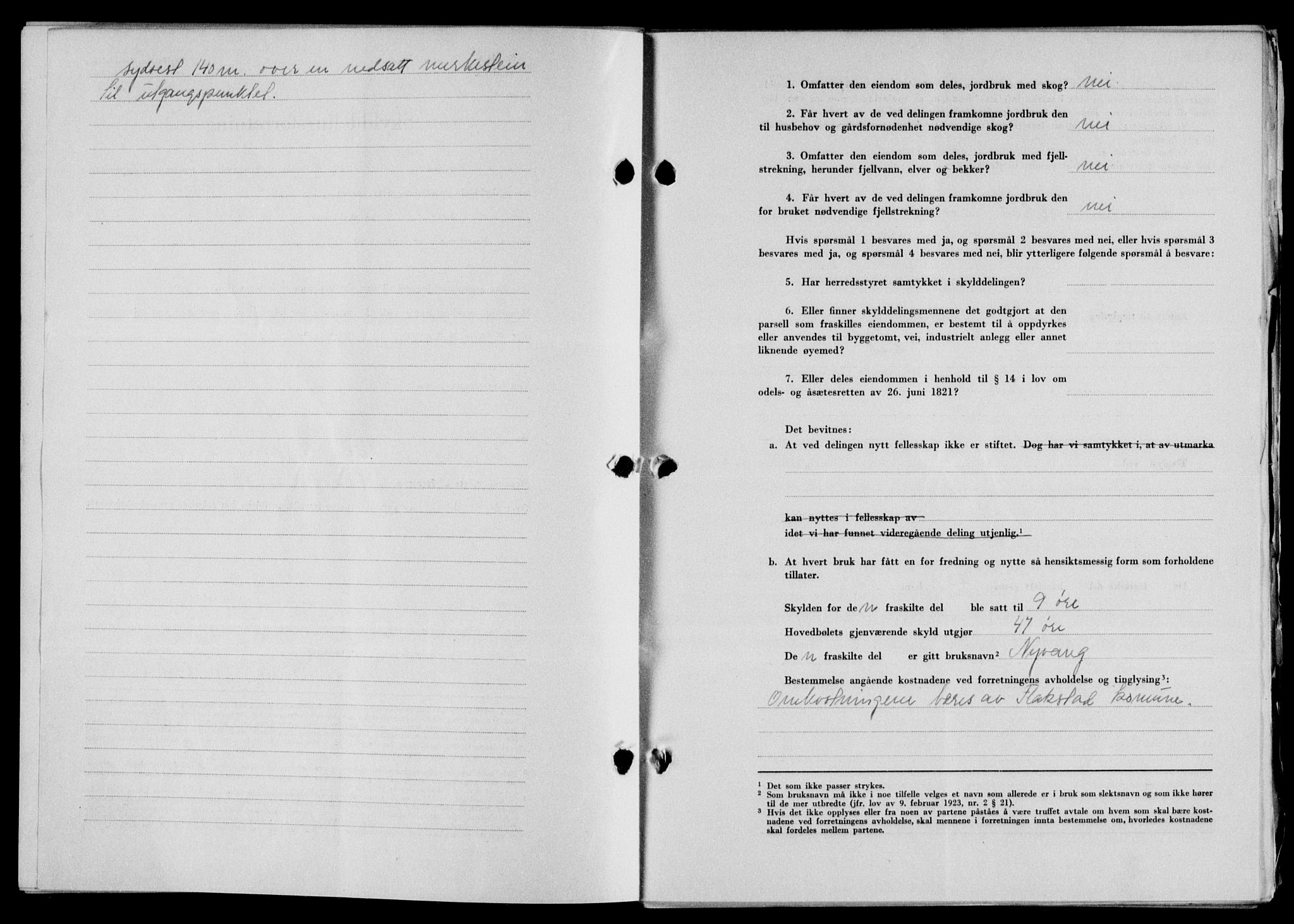 Lofoten sorenskriveri, SAT/A-0017/1/2/2C/L0015a: Pantebok nr. 15a, 1946-1947, Dagboknr: 1957/1946