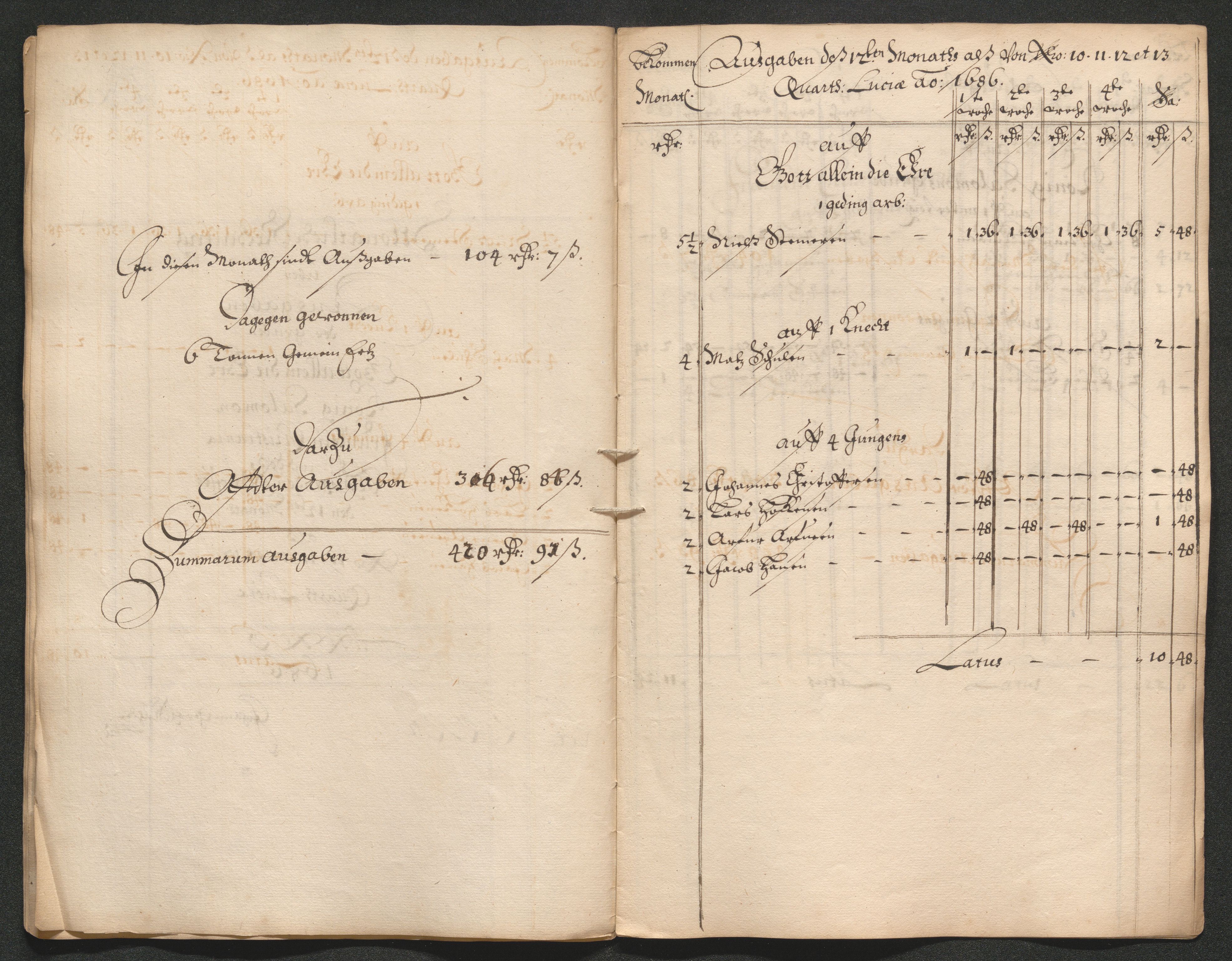 Kongsberg Sølvverk 1623-1816, SAKO/EA-3135/001/D/Dc/Dcd/L0062: Utgiftsregnskap for gruver m.m. , 1686-1687, s. 303