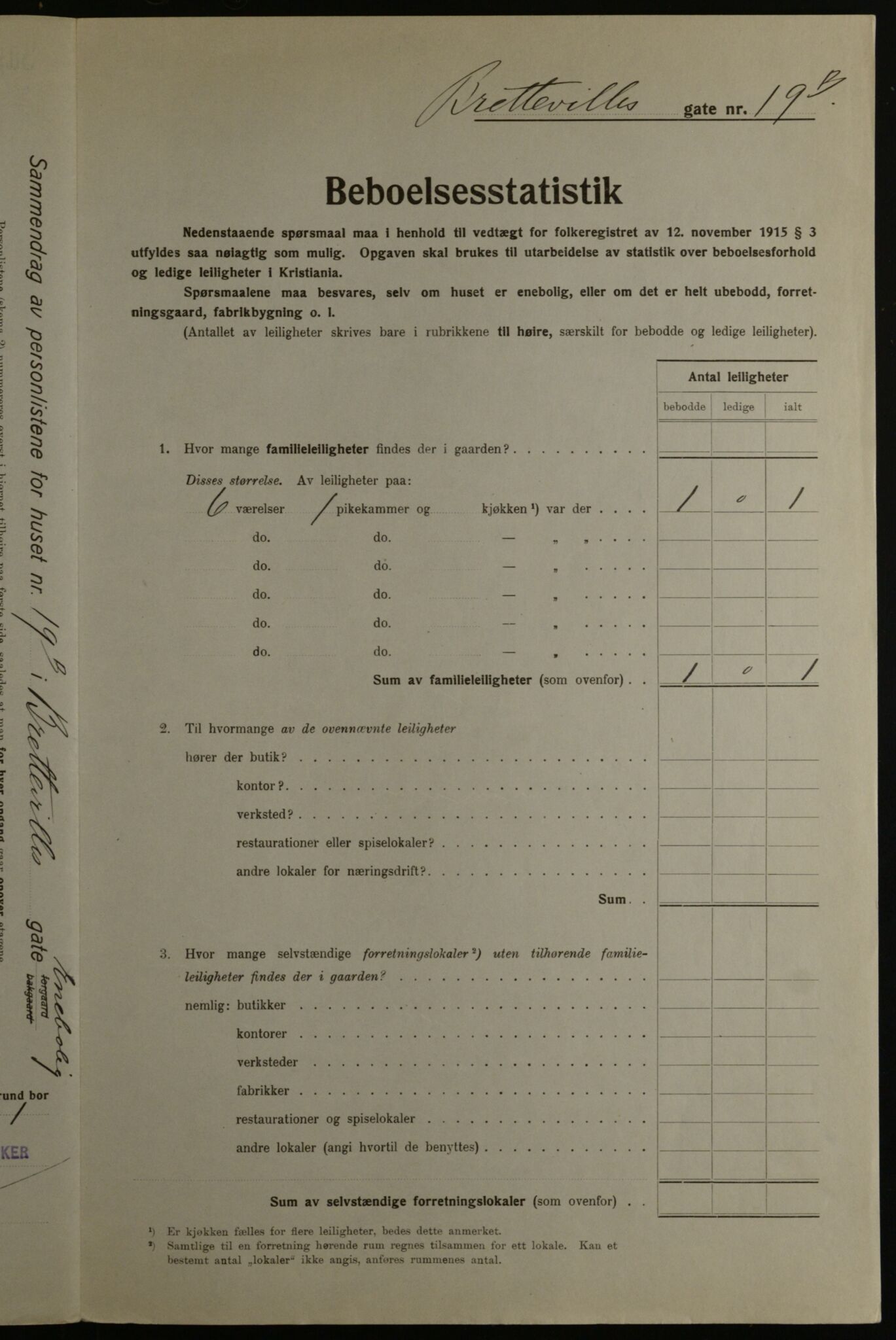 OBA, Kommunal folketelling 1.12.1923 for Kristiania, 1923, s. 9798