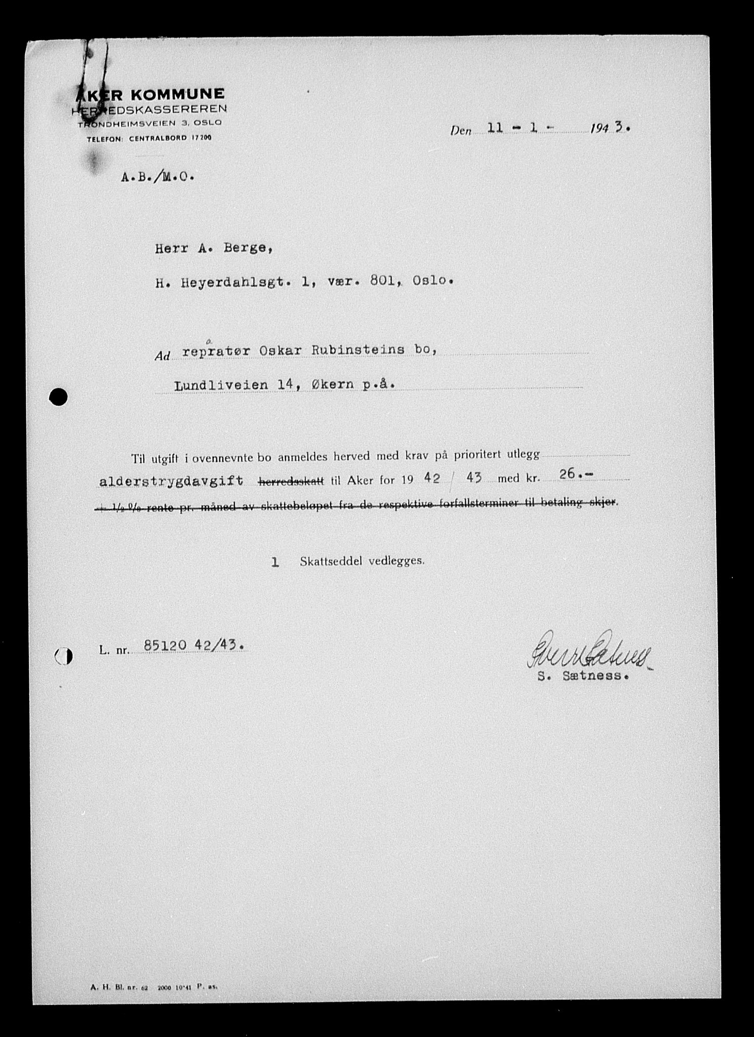 Justisdepartementet, Tilbakeføringskontoret for inndratte formuer, AV/RA-S-1564/H/Hc/Hcc/L0975: --, 1945-1947, s. 326