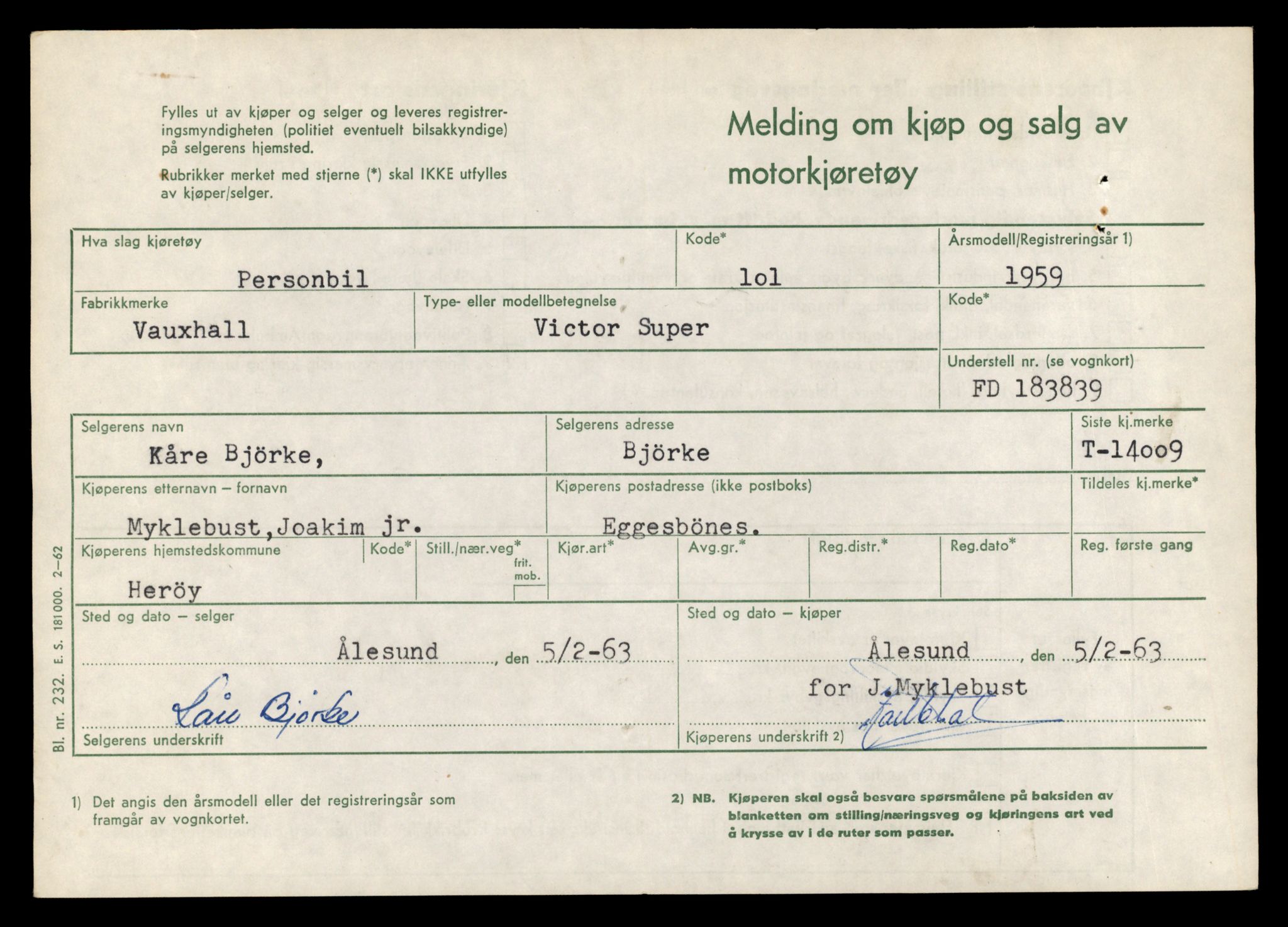 Møre og Romsdal vegkontor - Ålesund trafikkstasjon, AV/SAT-A-4099/F/Fe/L0042: Registreringskort for kjøretøy T 13906 - T 14079, 1927-1998, s. 1463