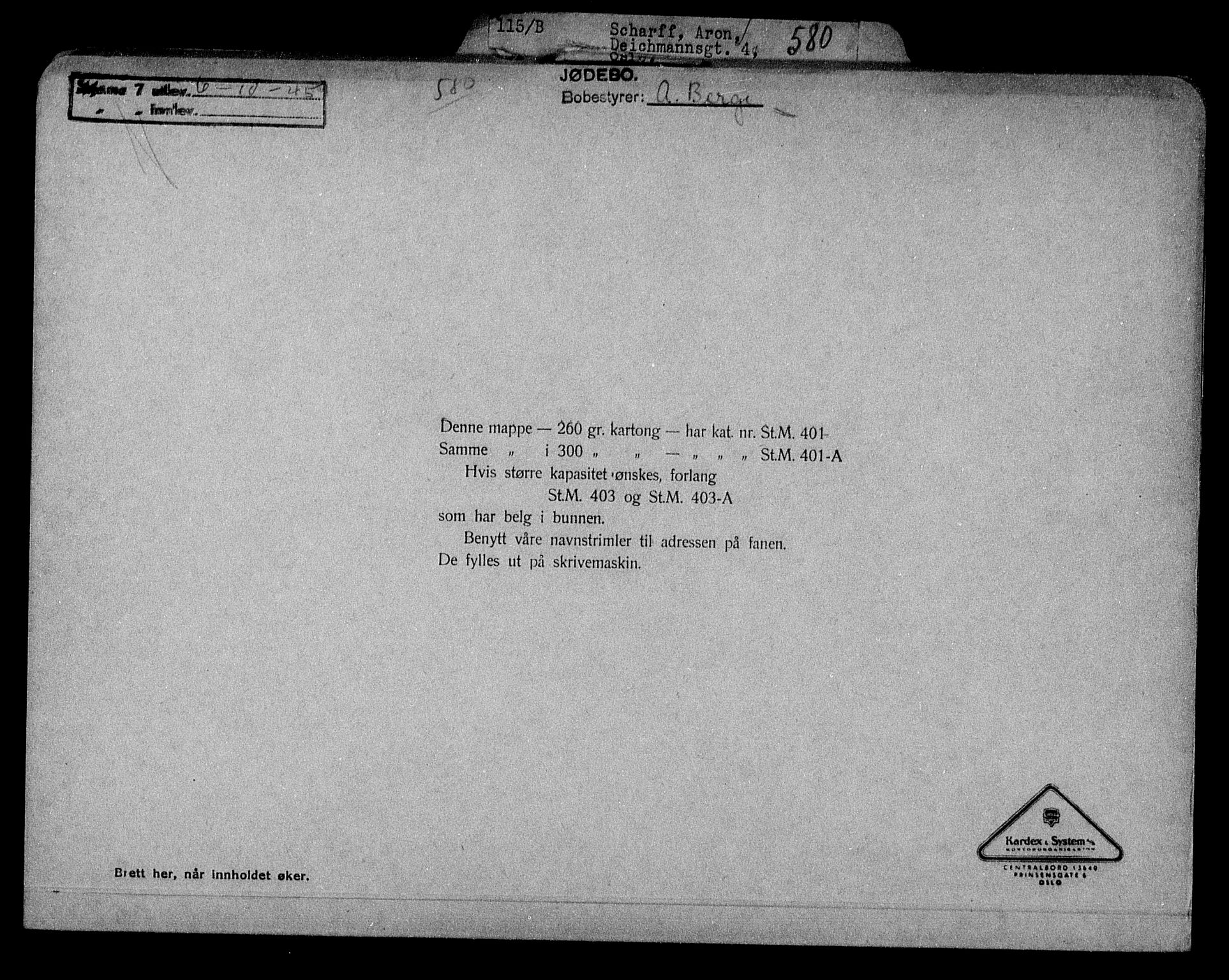 Justisdepartementet, Tilbakeføringskontoret for inndratte formuer, AV/RA-S-1564/H/Hc/Hcc/L0977: --, 1945-1947, s. 597