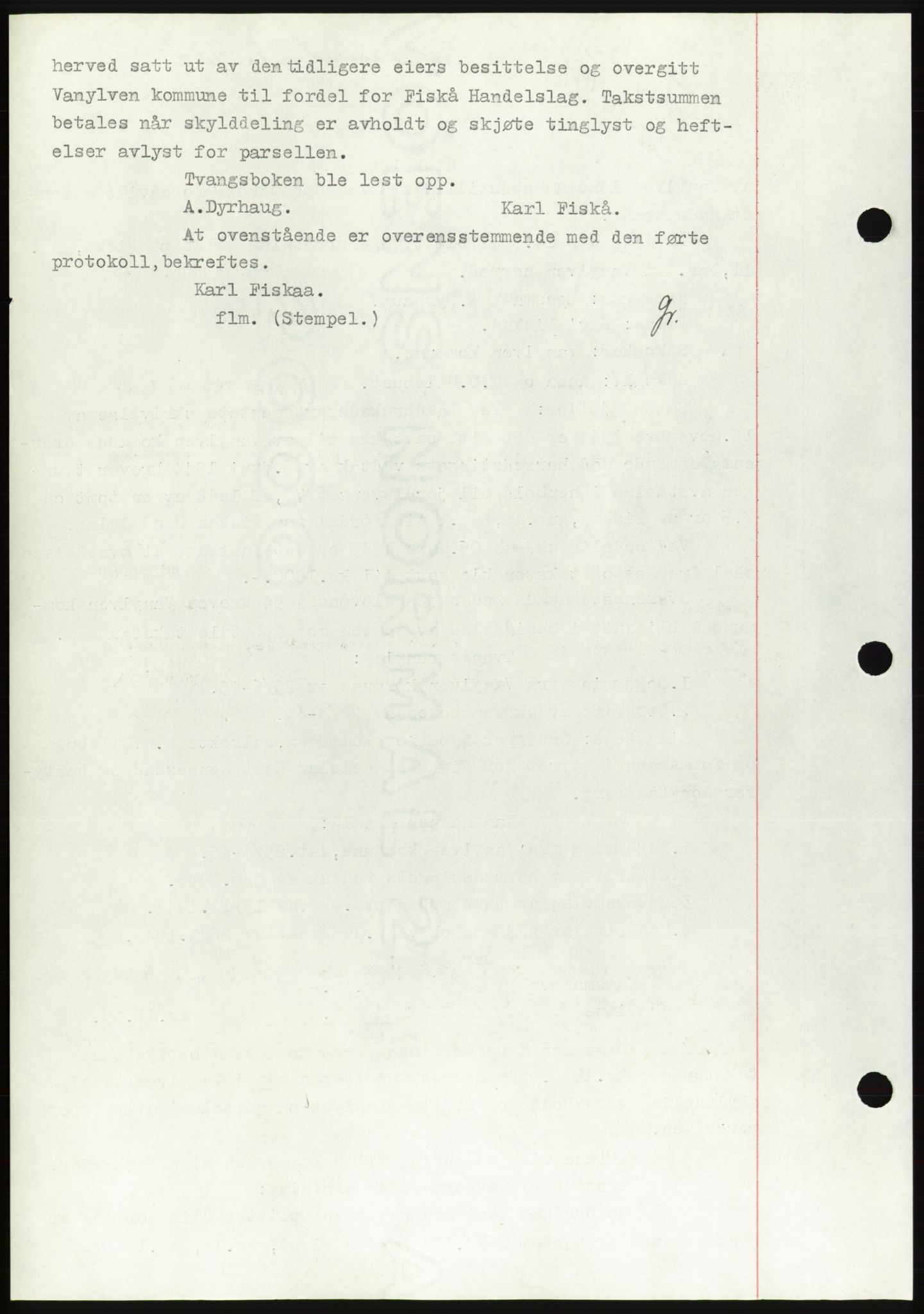 Søre Sunnmøre sorenskriveri, AV/SAT-A-4122/1/2/2C/L0077: Pantebok nr. 3A, 1945-1946, Dagboknr: 753/1945