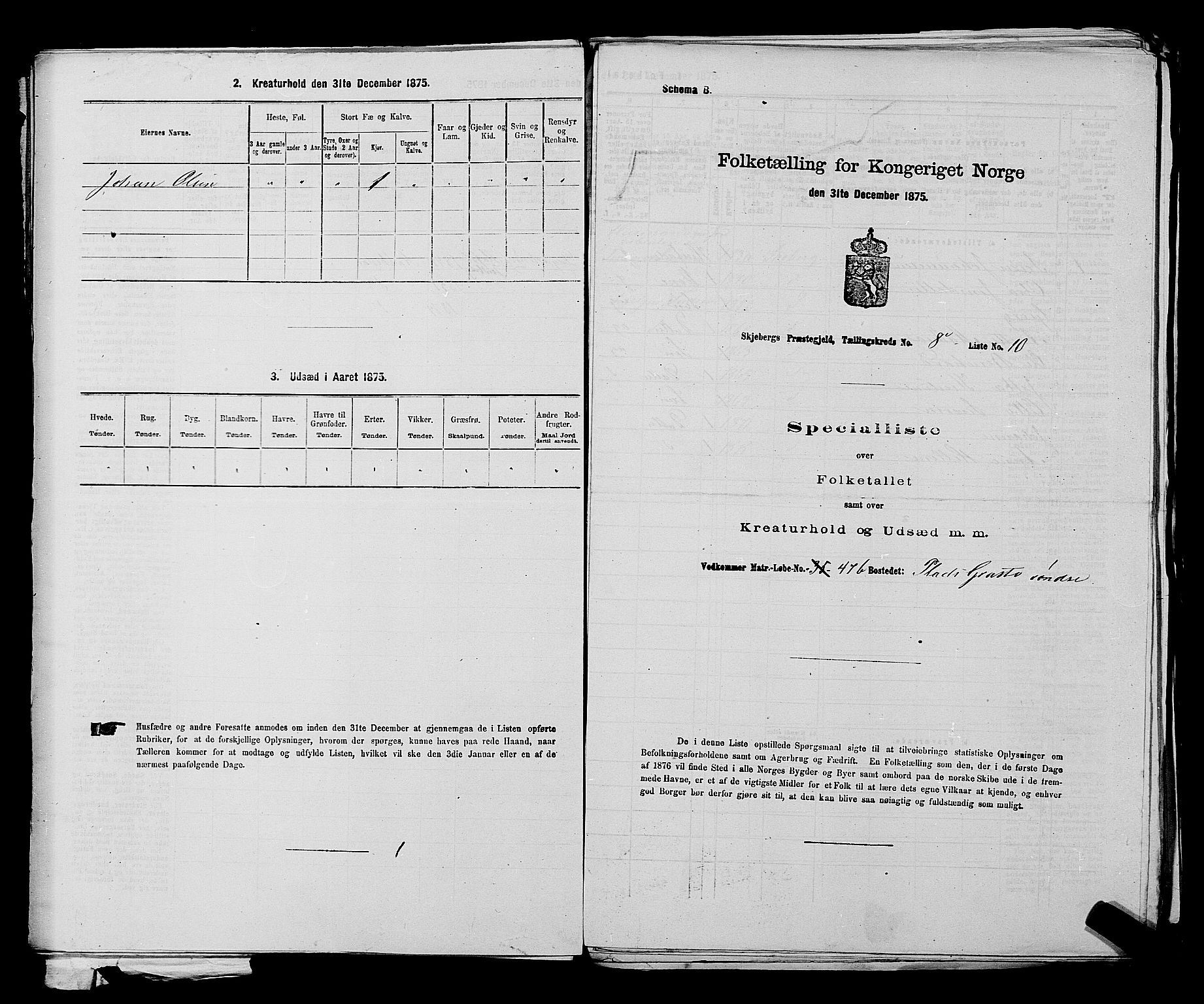 RA, Folketelling 1875 for 0115P Skjeberg prestegjeld, 1875, s. 1352