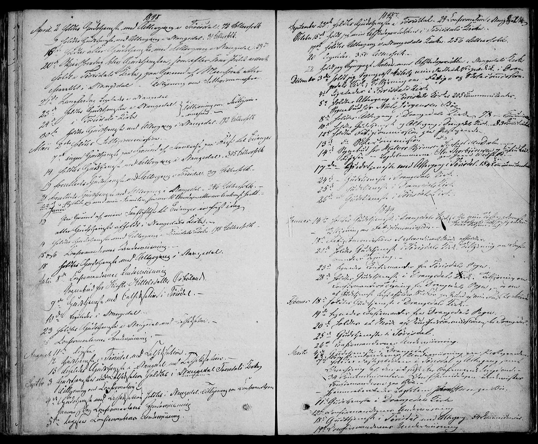 Drangedal kirkebøker, AV/SAKO-A-258/F/Fa/L0007b: Ministerialbok nr. 7b, 1837-1856, s. 824