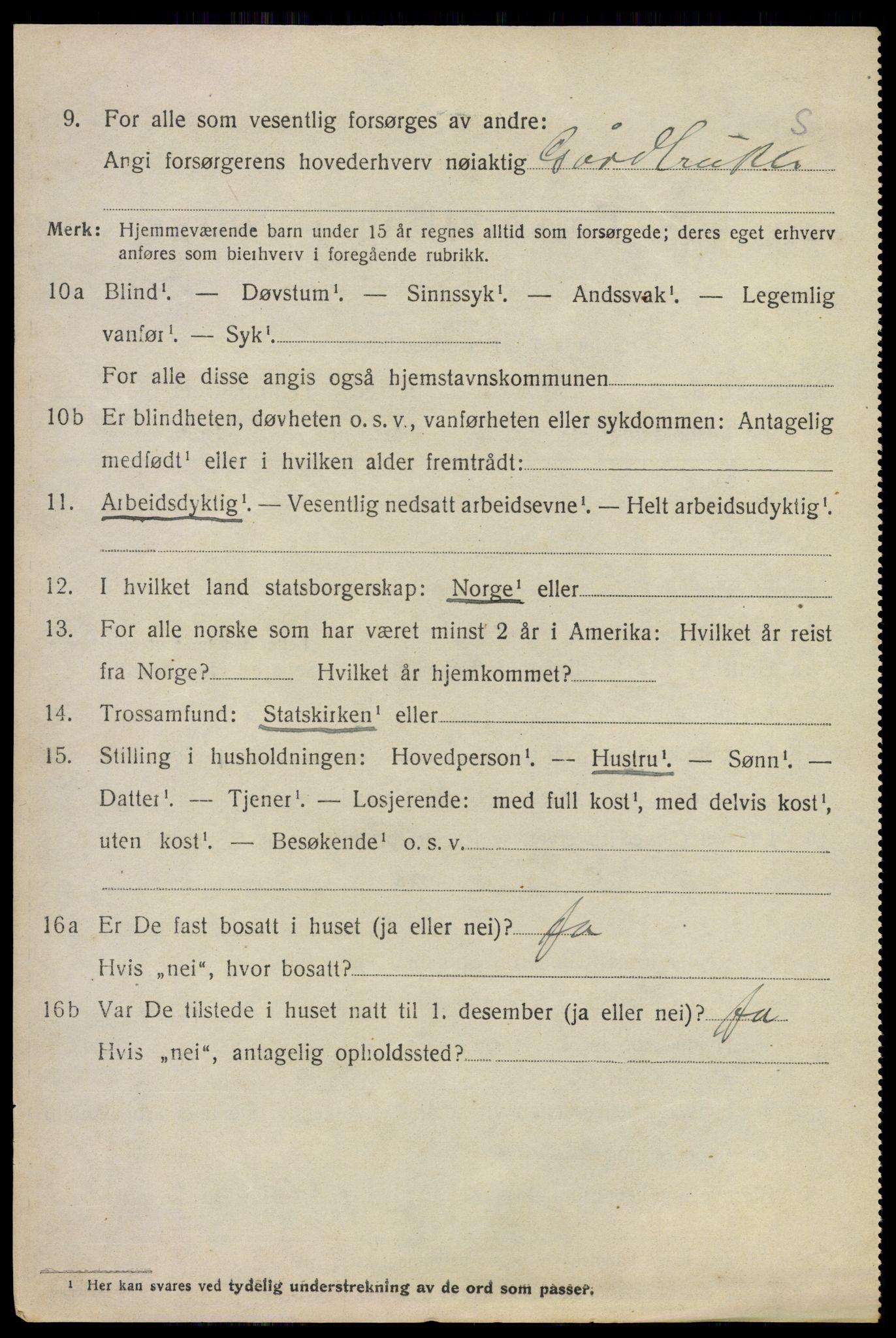 SAO, Folketelling 1920 for 0225 Blaker herred, 1920, s. 2006