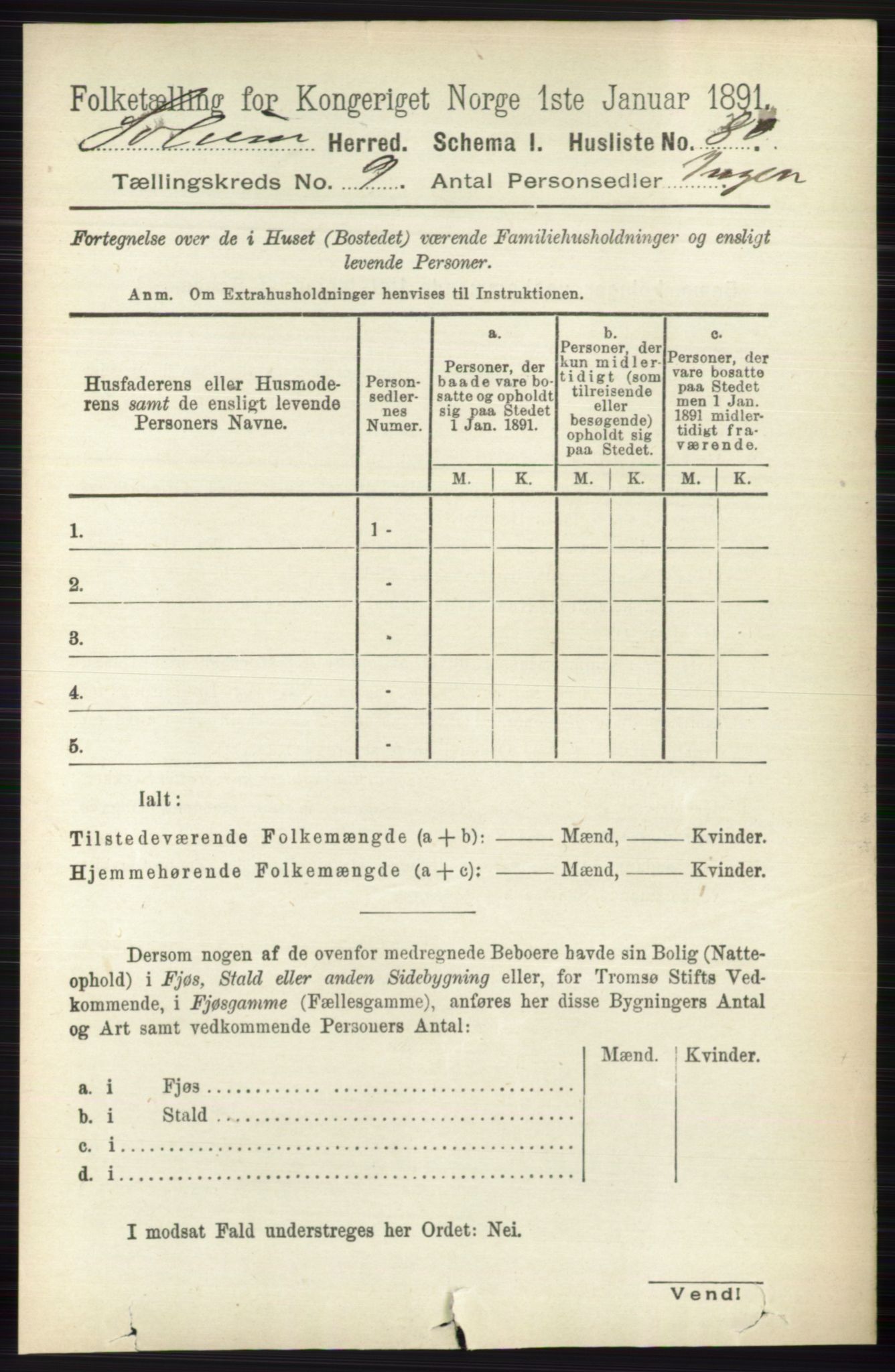RA, Folketelling 1891 for 0818 Solum herred, 1891, s. 1936