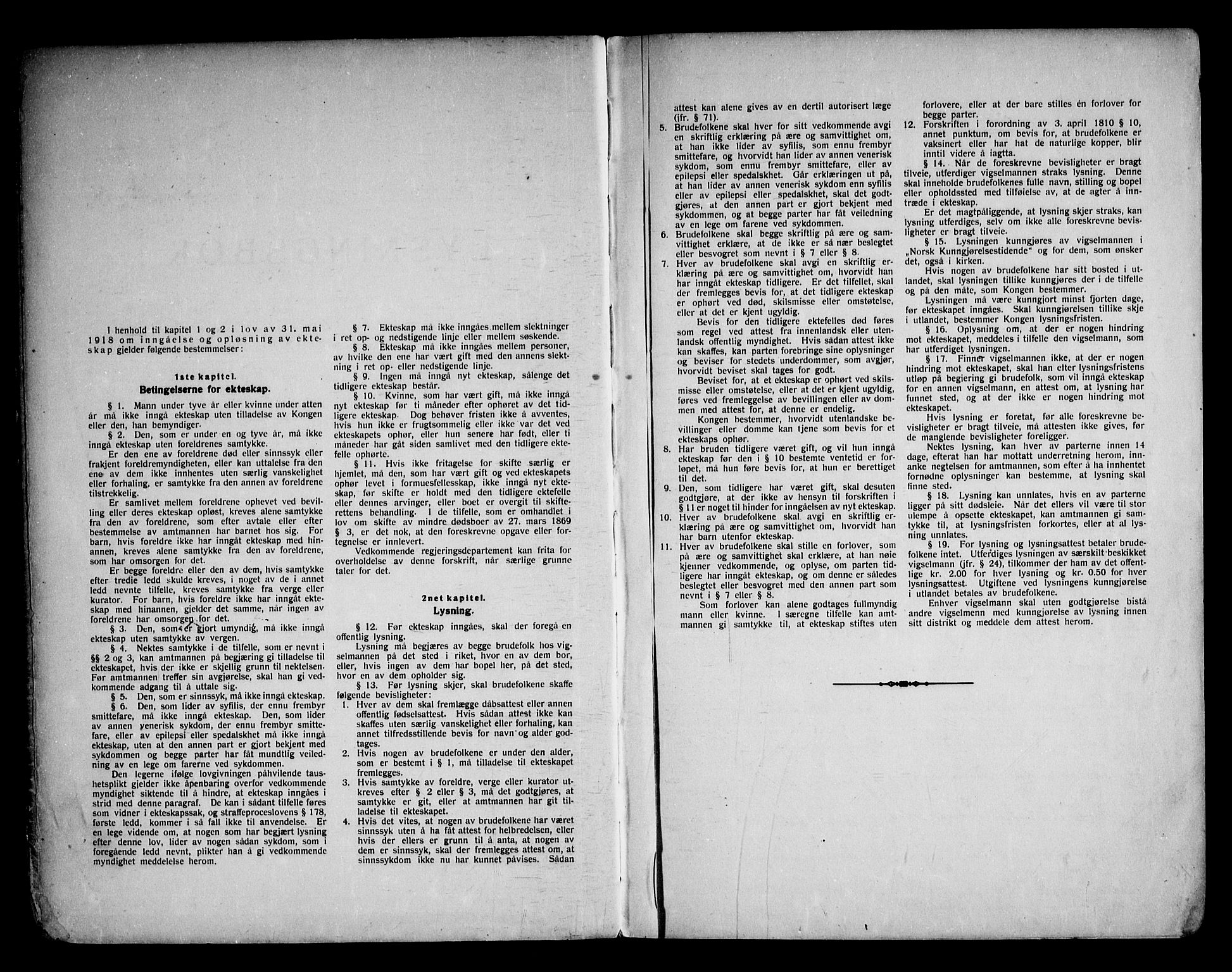 Kviteseid kirkebøker, SAKO/A-276/H/Ha/L0002: Lysningsprotokoll nr. 2, 1920-1959