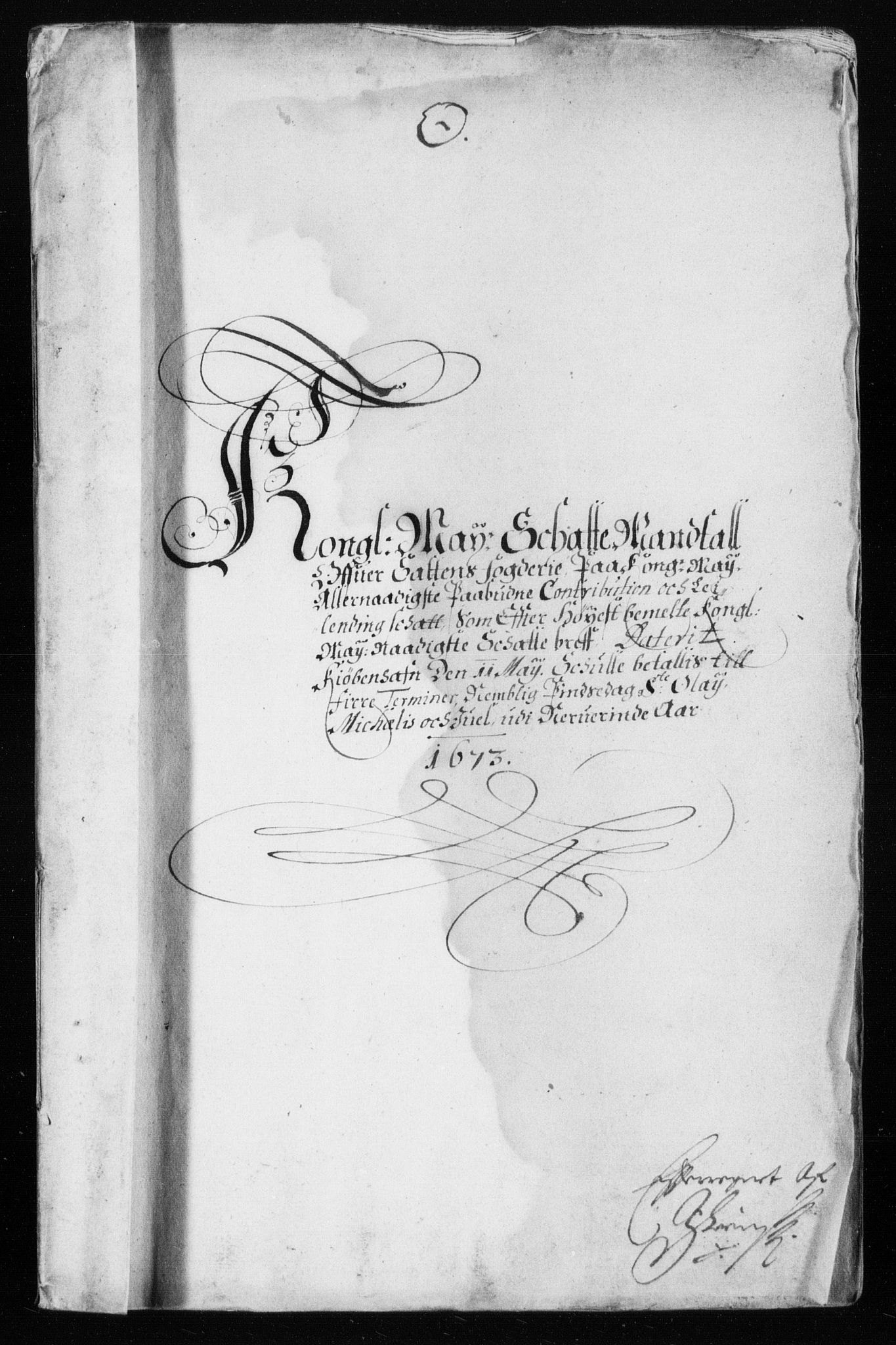 Rentekammeret inntil 1814, Reviderte regnskaper, Stiftamtstueregnskaper, Trondheim stiftamt og Nordland amt, AV/RA-EA-6044/R/Rh/L0003: Nordland amt, 1673