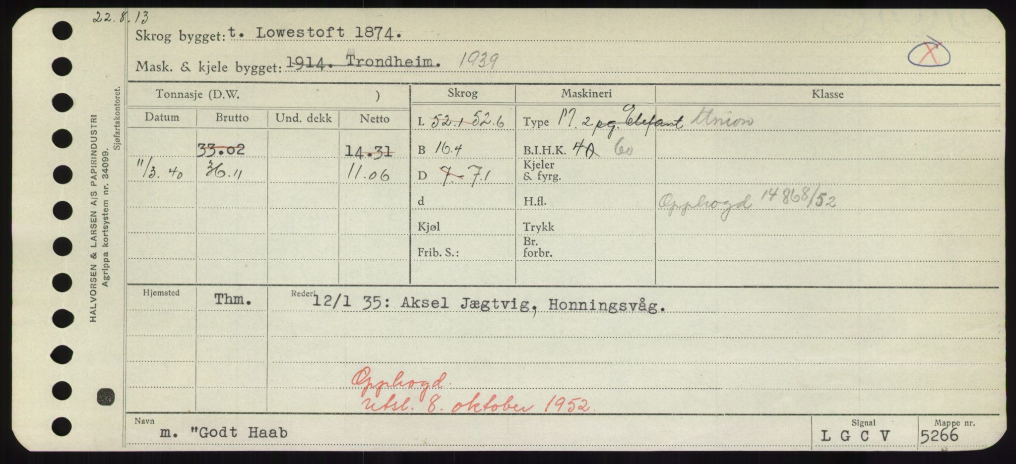 Sjøfartsdirektoratet med forløpere, Skipsmålingen, RA/S-1627/H/Hd/L0013: Fartøy, Gne-Gås, s. 11