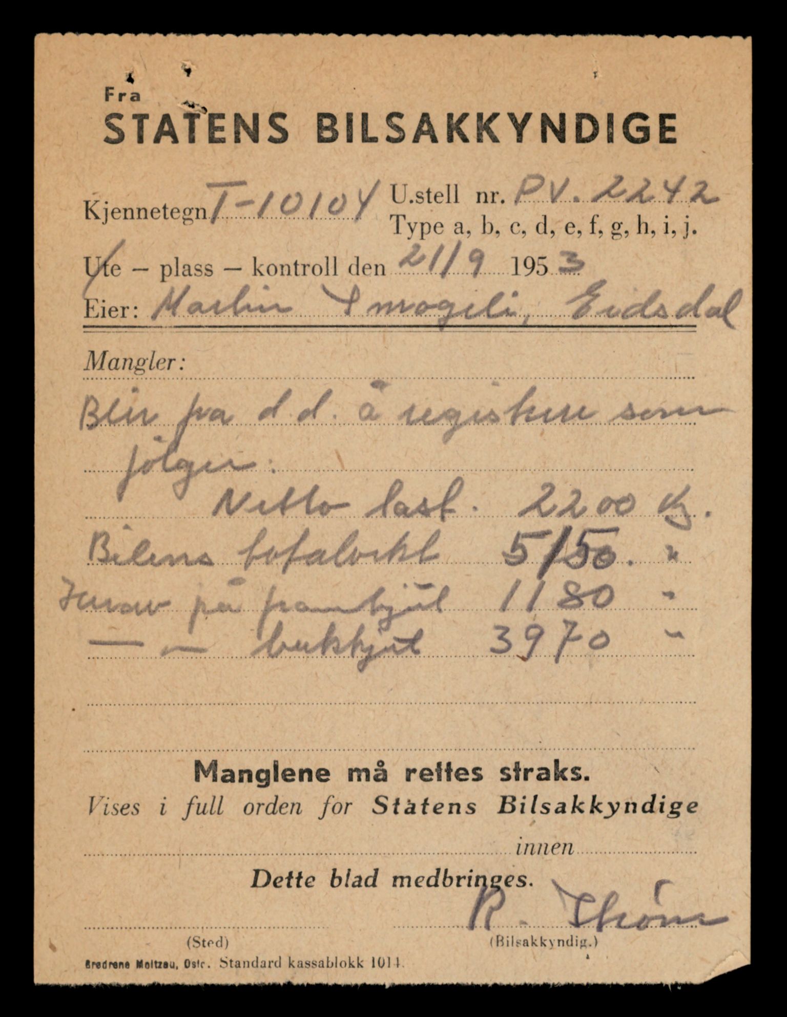Møre og Romsdal vegkontor - Ålesund trafikkstasjon, AV/SAT-A-4099/F/Fe/L0035: Registreringskort for kjøretøy T 12653 - T 12829, 1927-1998, s. 2786