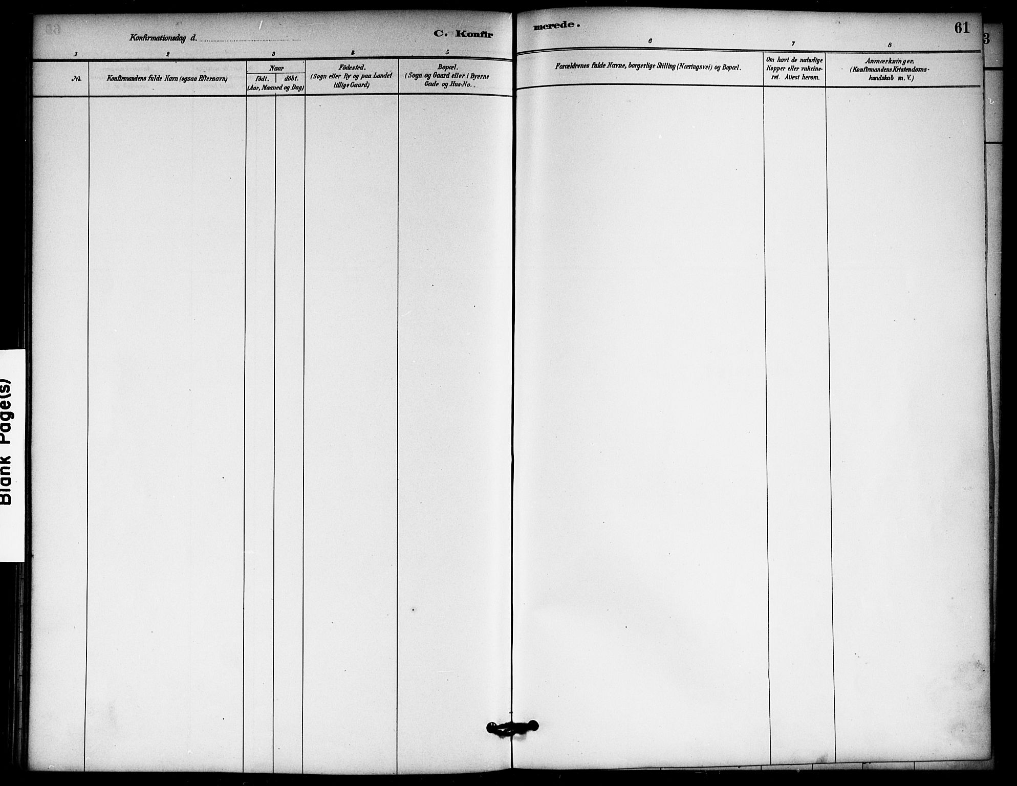 Nannestad prestekontor Kirkebøker, AV/SAO-A-10414a/F/Fb/L0001: Ministerialbok nr. II 1, 1881-1890, s. 61