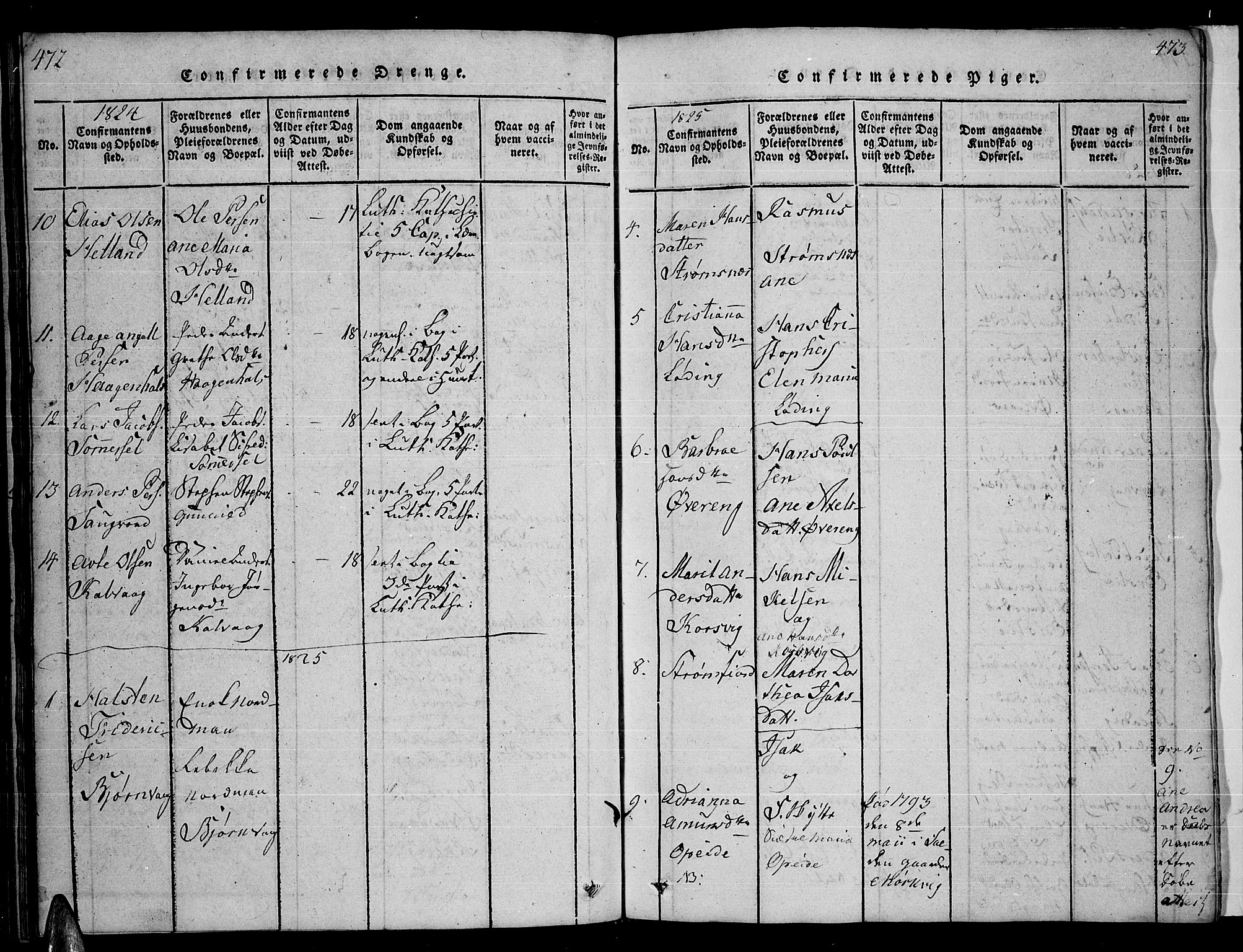 Ministerialprotokoller, klokkerbøker og fødselsregistre - Nordland, AV/SAT-A-1459/859/L0855: Klokkerbok nr. 859C01, 1821-1839, s. 472-473