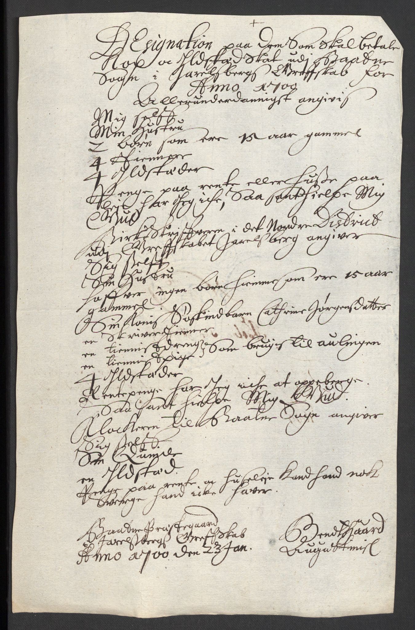 Rentekammeret inntil 1814, Reviderte regnskaper, Fogderegnskap, RA/EA-4092/R32/L1869: Fogderegnskap Jarlsberg grevskap, 1700-1701, s. 143