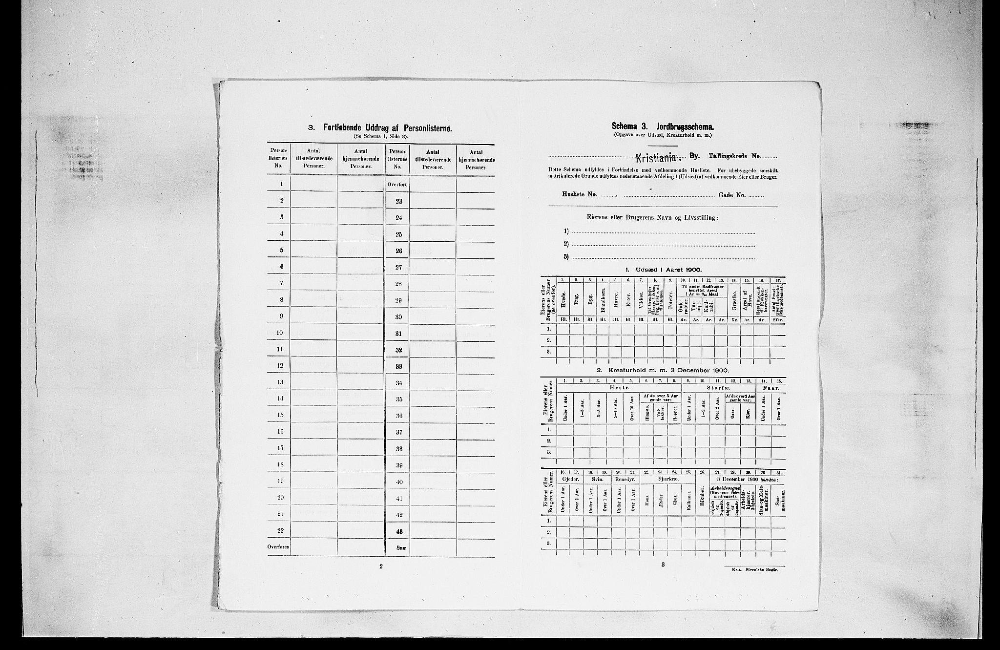 SAO, Folketelling 1900 for 0301 Kristiania kjøpstad, 1900, s. 28723