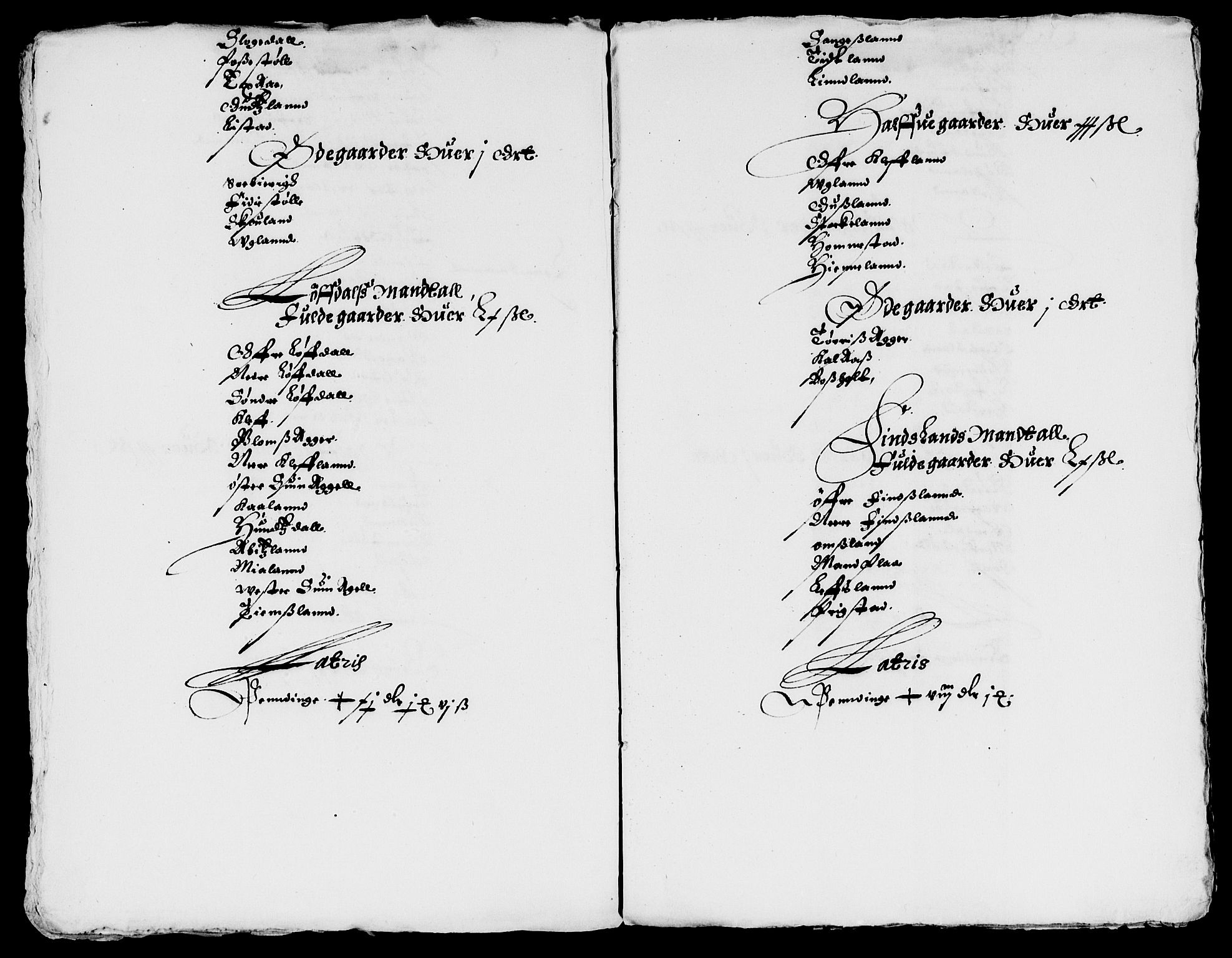 Rentekammeret inntil 1814, Reviderte regnskaper, Lensregnskaper, AV/RA-EA-5023/R/Rb/Rbq/L0022: Nedenes len. Mandals len. Råbyggelag., 1632-1634