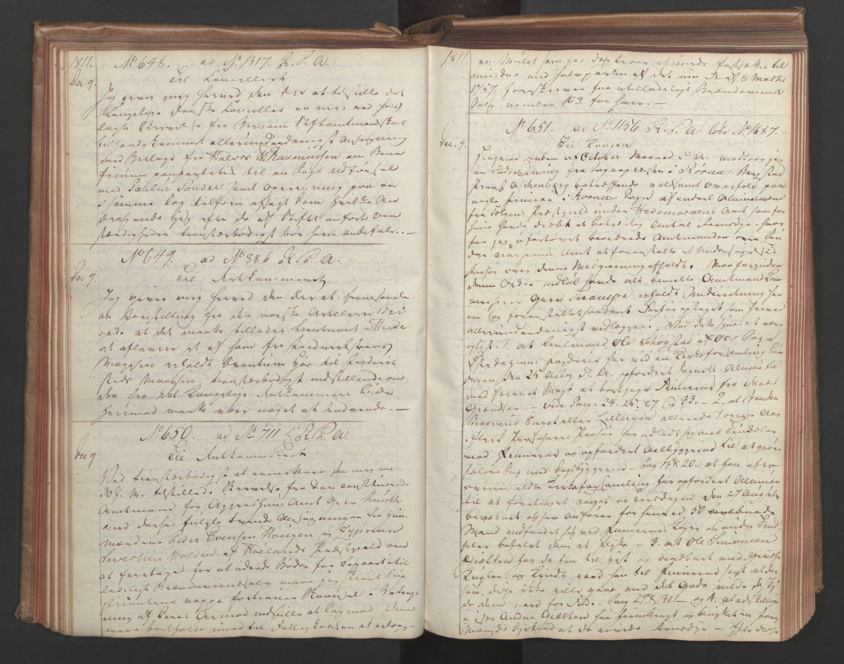 Stattholderembetet 1810-1814, 1. kontor (Kontor A), AV/RA-EA-2872/Ba/L0002: Kollegial korrespondanseprotokoll, 1811-1813, s. 98