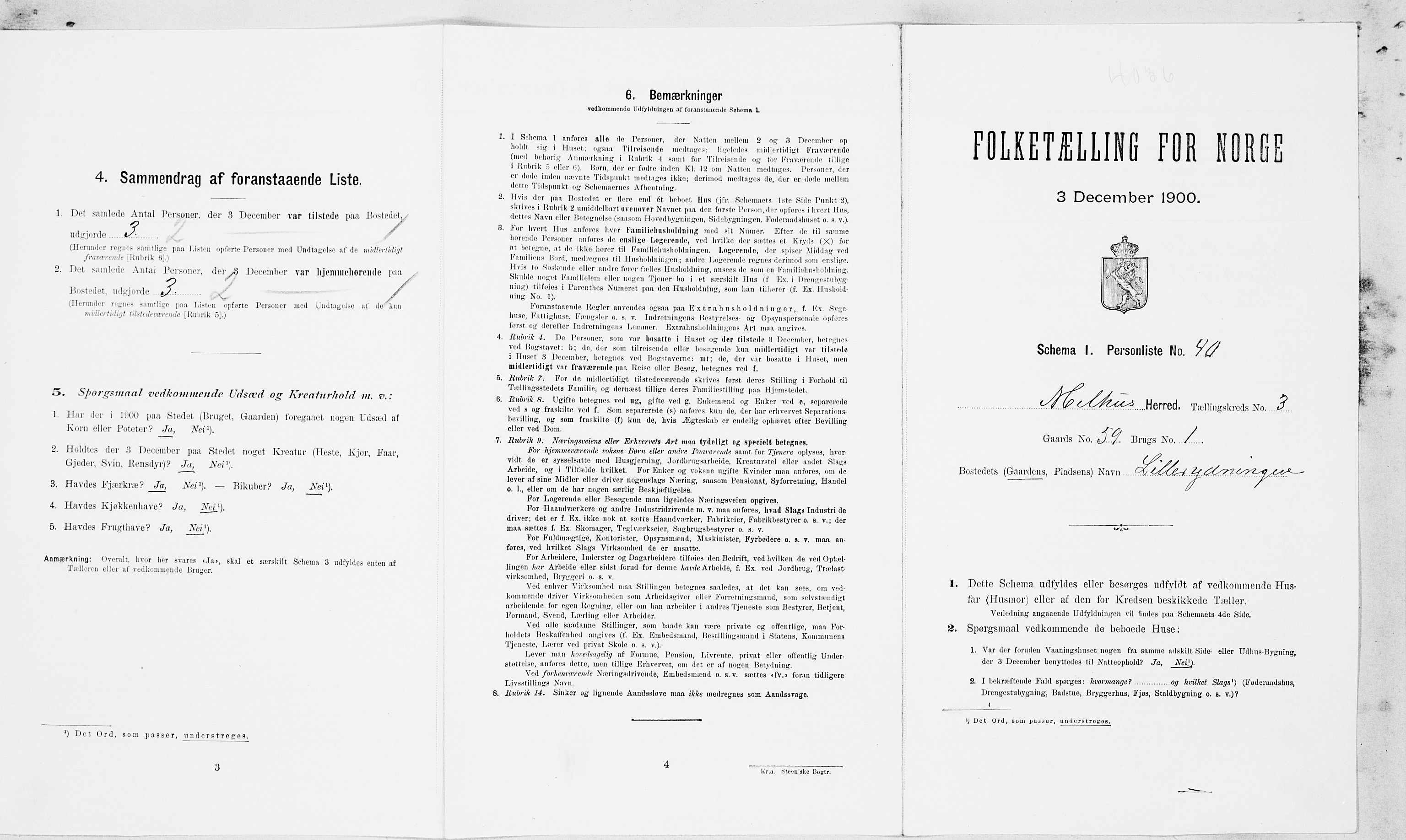 SAT, Folketelling 1900 for 1653 Melhus herred, 1900, s. 490