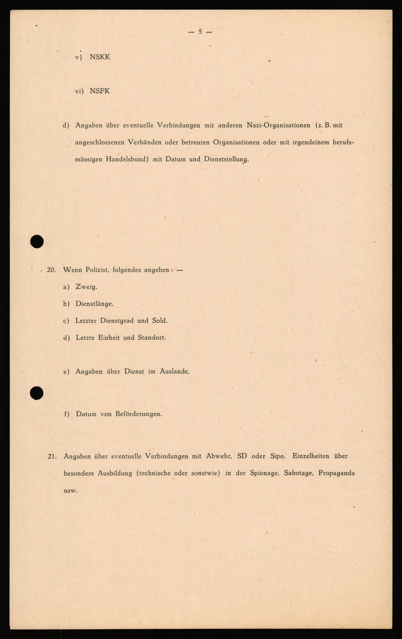 Forsvaret, Forsvarets overkommando II, AV/RA-RAFA-3915/D/Db/L0041: CI Questionaires.  Diverse nasjonaliteter., 1945-1946, s. 52