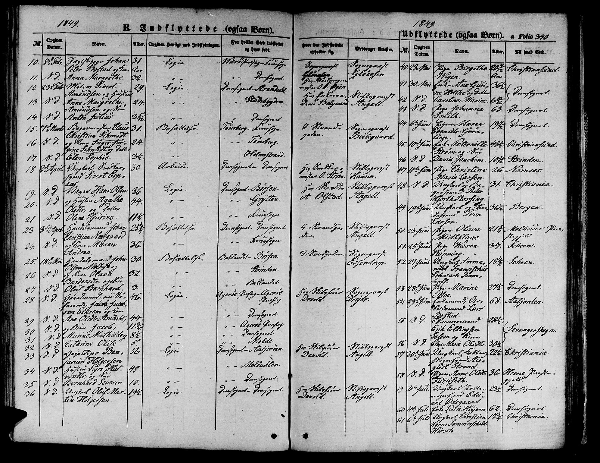 Ministerialprotokoller, klokkerbøker og fødselsregistre - Sør-Trøndelag, SAT/A-1456/602/L0137: Klokkerbok nr. 602C05, 1846-1856, s. 340