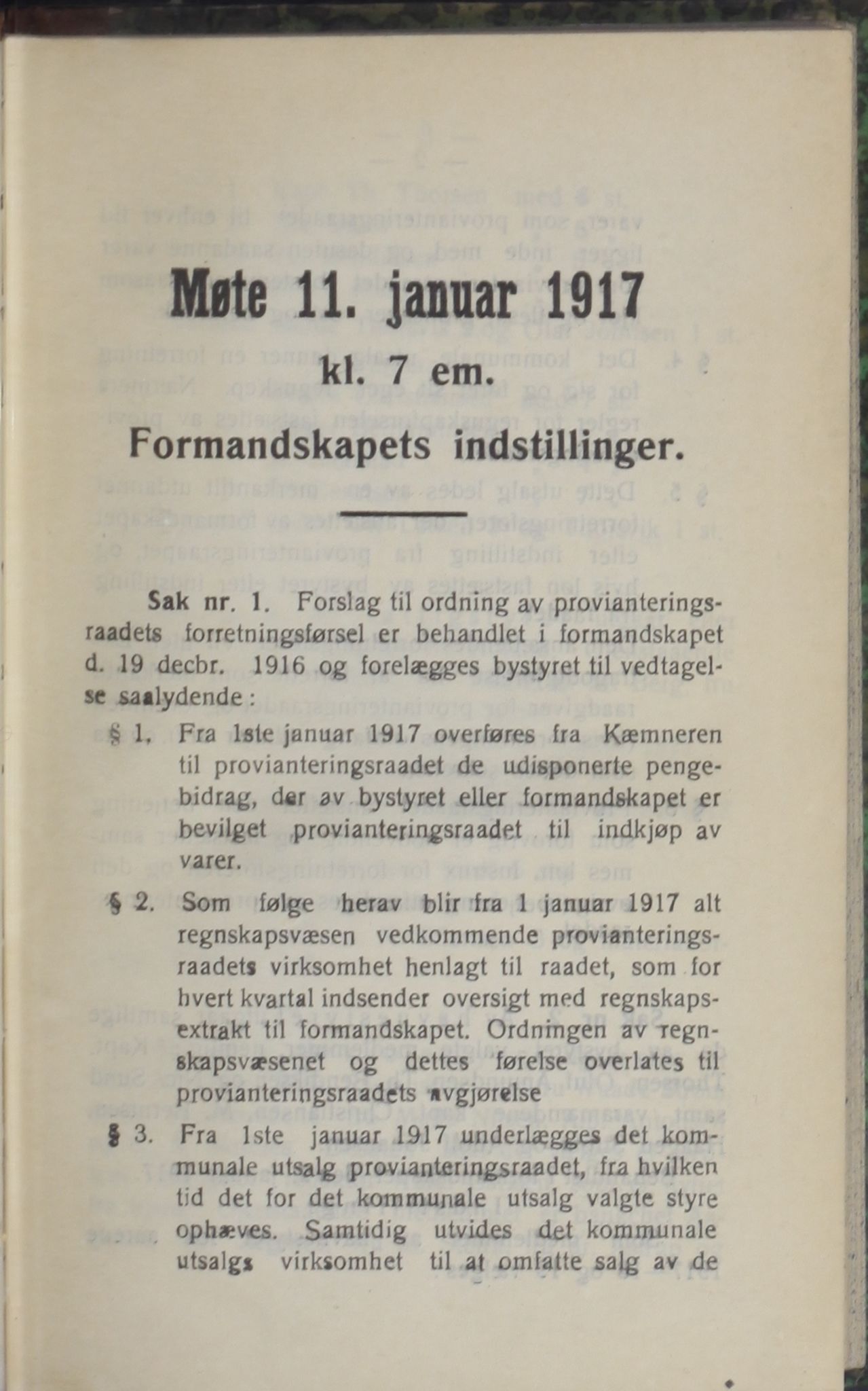 Narvik kommune. Formannskap , AIN/K-18050.150/A/Ab/L0007: Møtebok, 1917