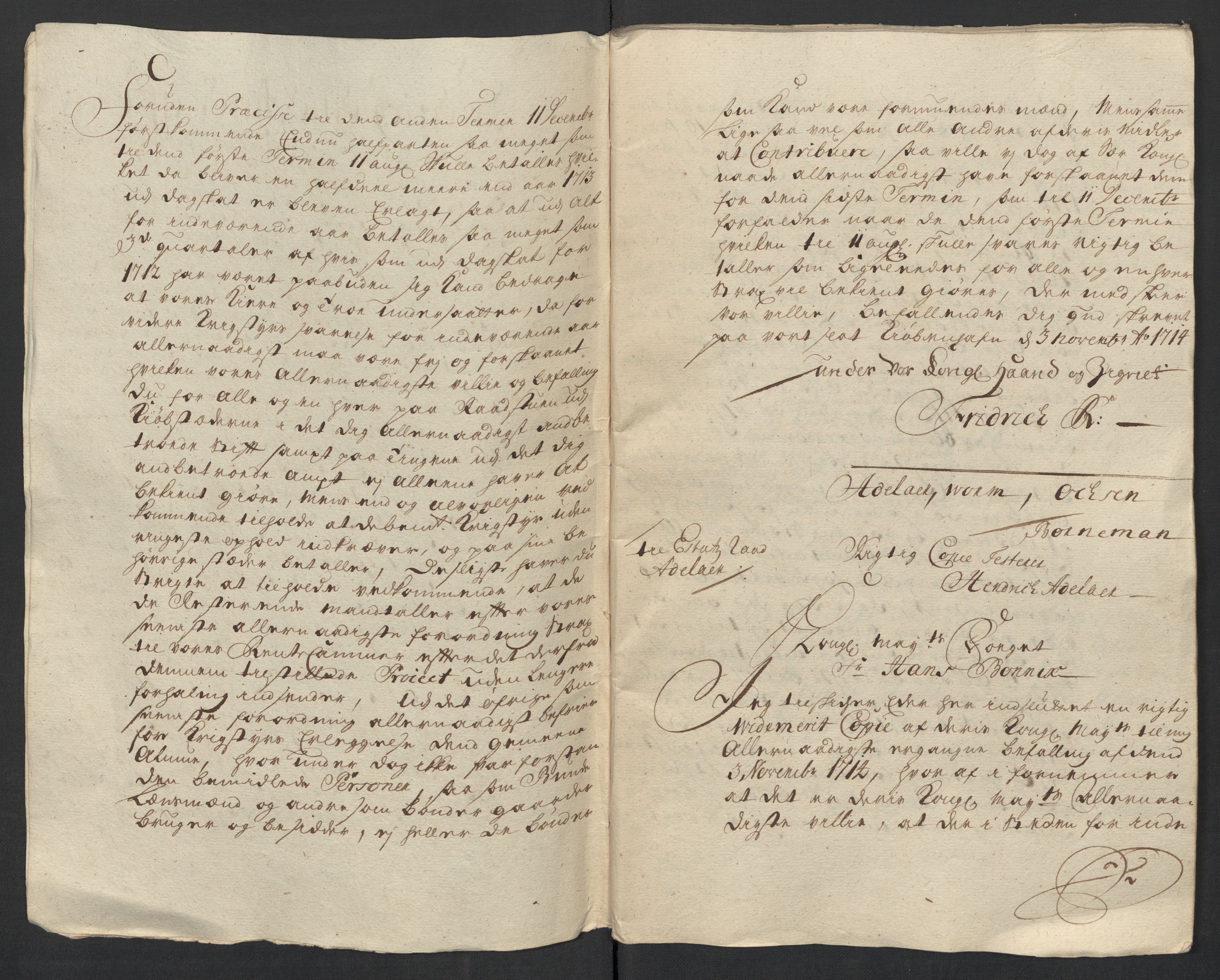 Rentekammeret inntil 1814, Reviderte regnskaper, Fogderegnskap, RA/EA-4092/R39/L2321: Fogderegnskap Nedenes, 1713-1714, s. 200