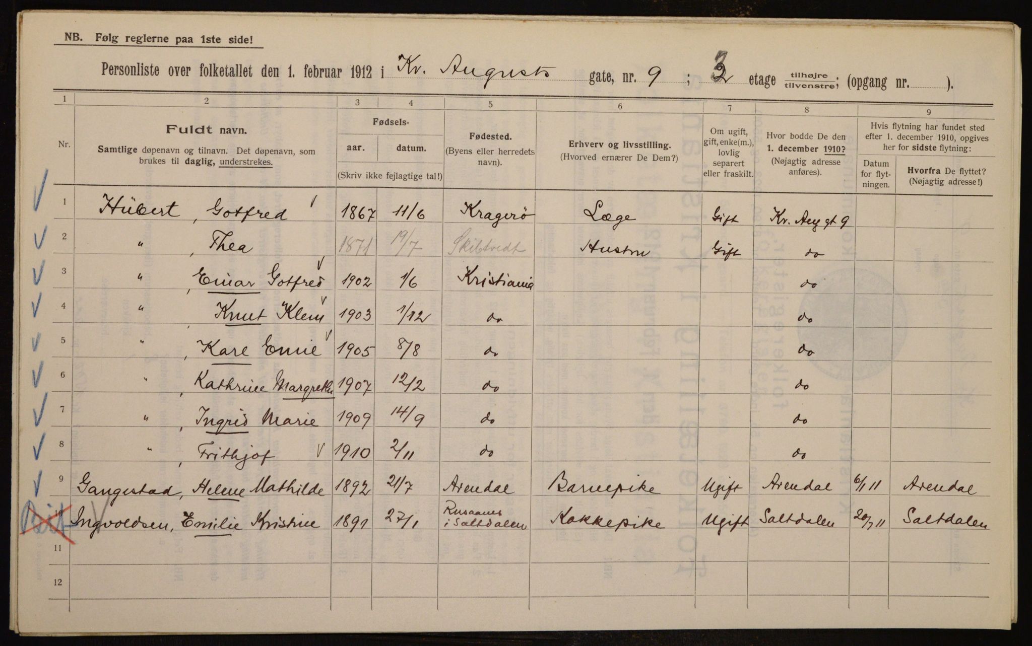 OBA, Kommunal folketelling 1.2.1912 for Kristiania, 1912, s. 54257