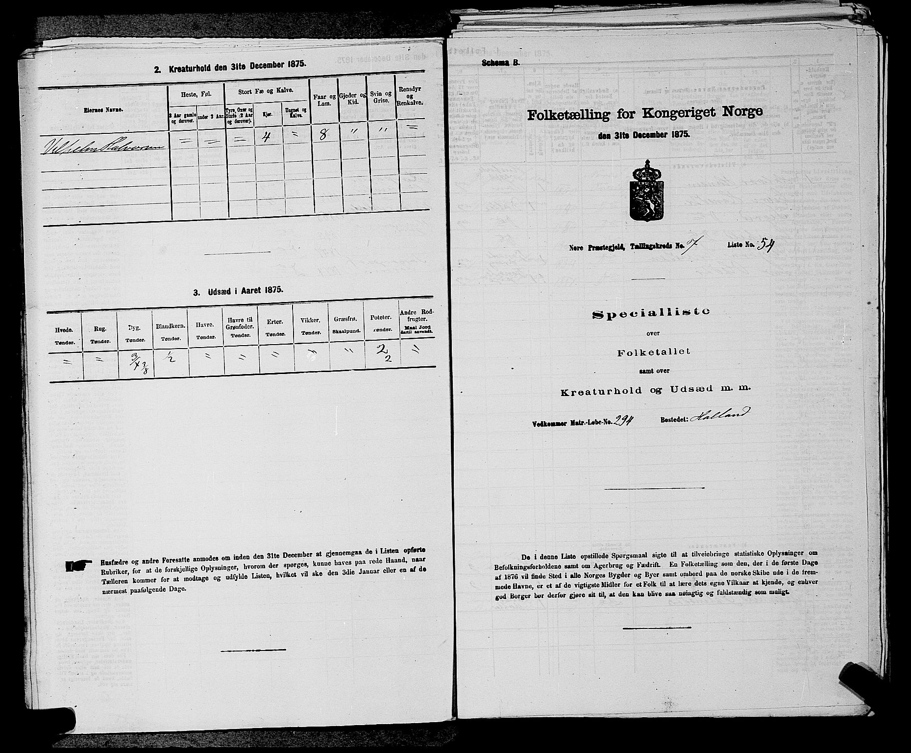 SAKO, Folketelling 1875 for 0633P Nore prestegjeld, 1875, s. 877