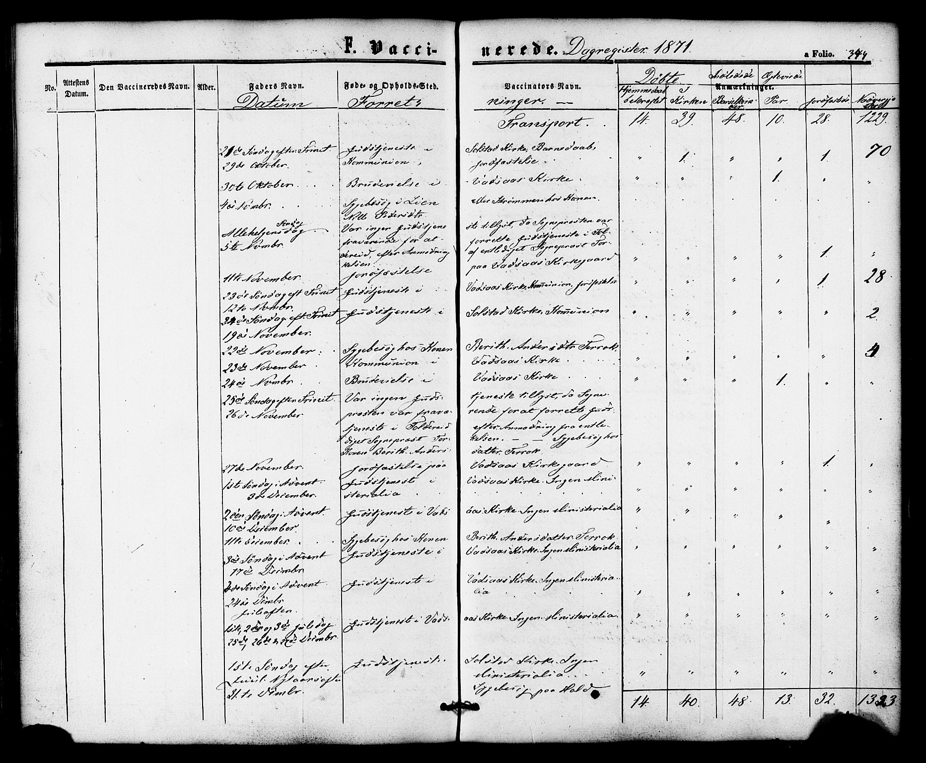Ministerialprotokoller, klokkerbøker og fødselsregistre - Nordland, SAT/A-1459/810/L0146: Ministerialbok nr. 810A08 /1, 1862-1874, s. 344