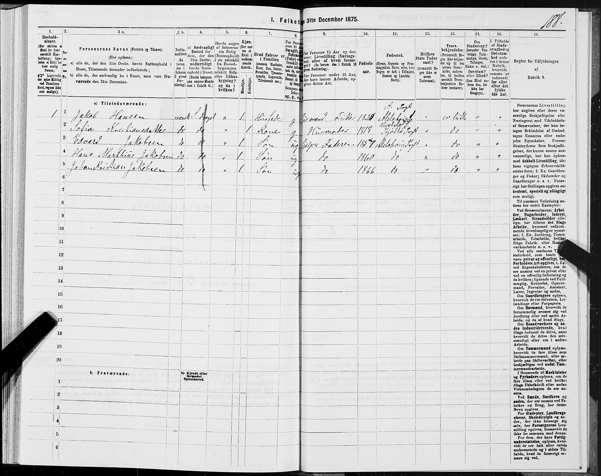 SAT, Folketelling 1875 for 1820P Alstahaug prestegjeld, 1875, s. 1788