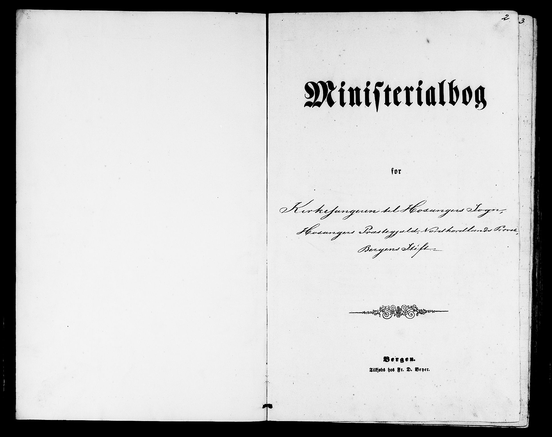 Hosanger sokneprestembete, AV/SAB-A-75801/H/Hab: Klokkerbok nr. A 2, 1857-1881, s. 2