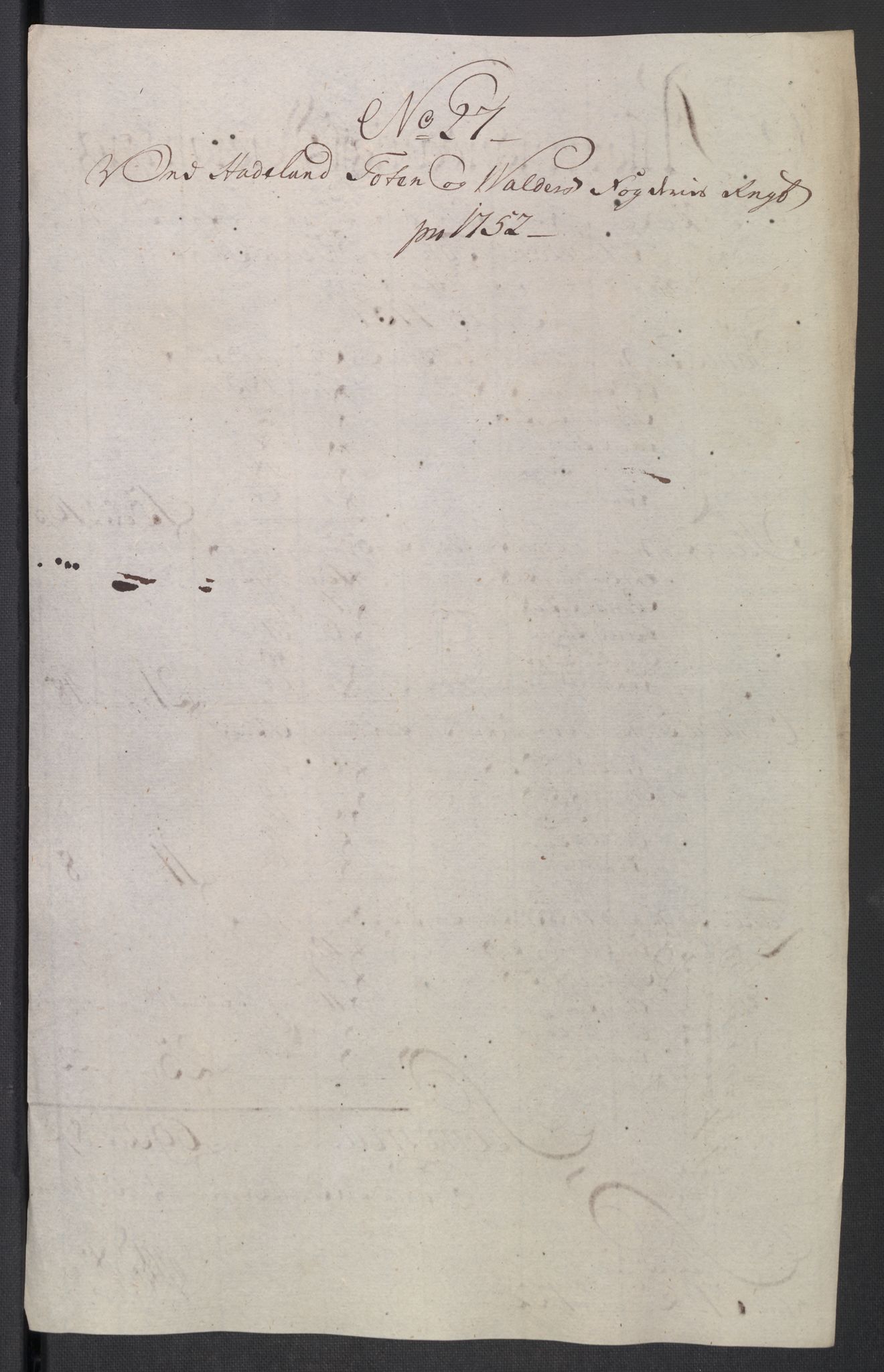 Rentekammeret inntil 1814, Reviderte regnskaper, Fogderegnskap, AV/RA-EA-4092/R18/L1349: Fogderegnskap Hadeland, Toten og Valdres, 1752-1753, s. 123