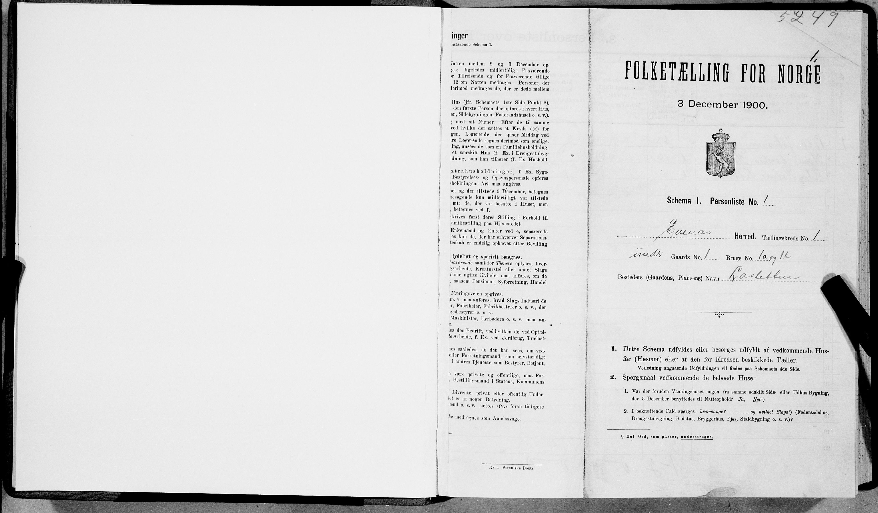 SAT, Folketelling 1900 for 1853 Evenes herred, 1900, s. 27