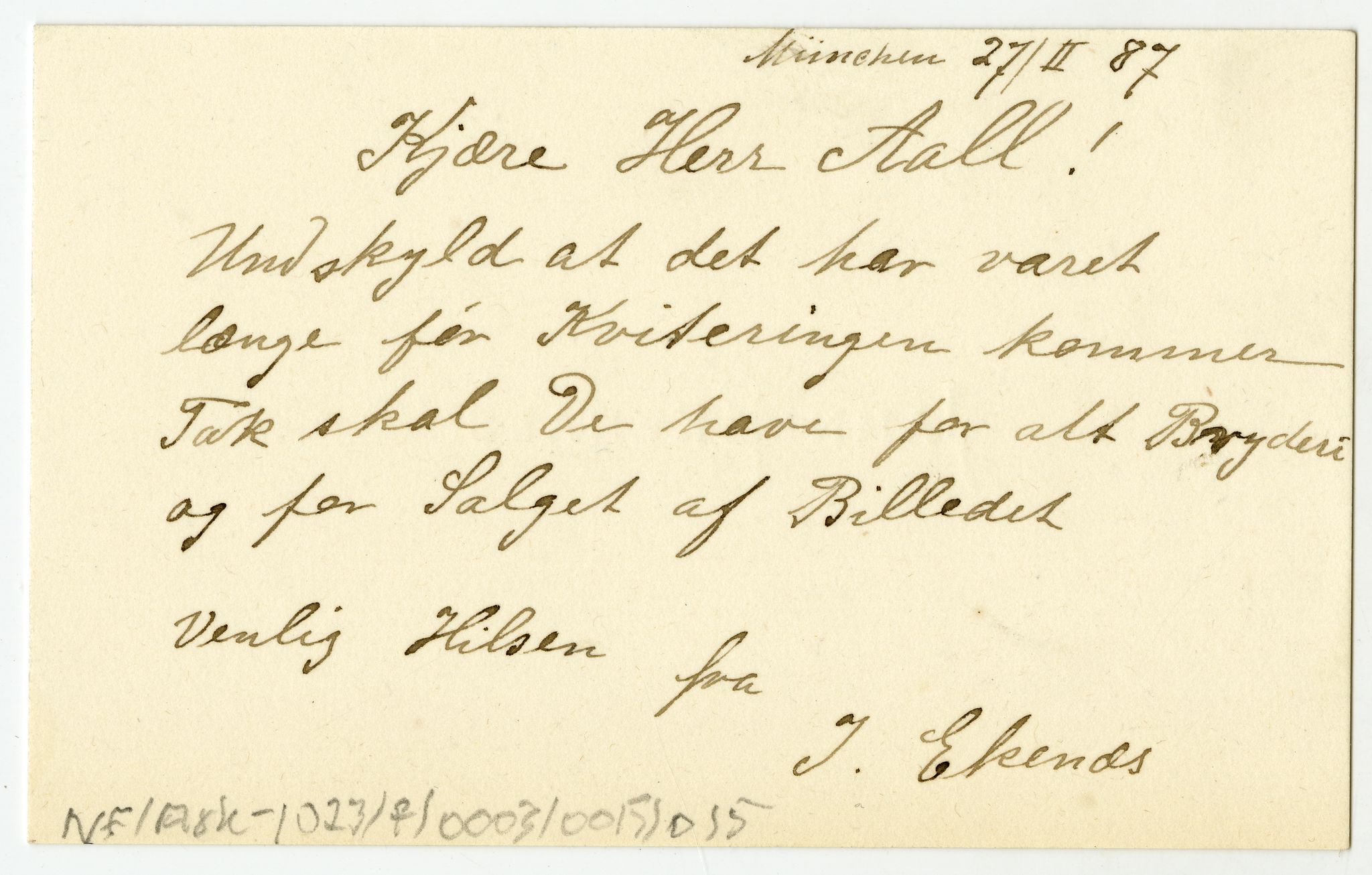 Diderik Maria Aalls brevsamling, NF/Ark-1023/F/L0003: D.M. Aalls brevsamling. D - G, 1797-1889, s. 159