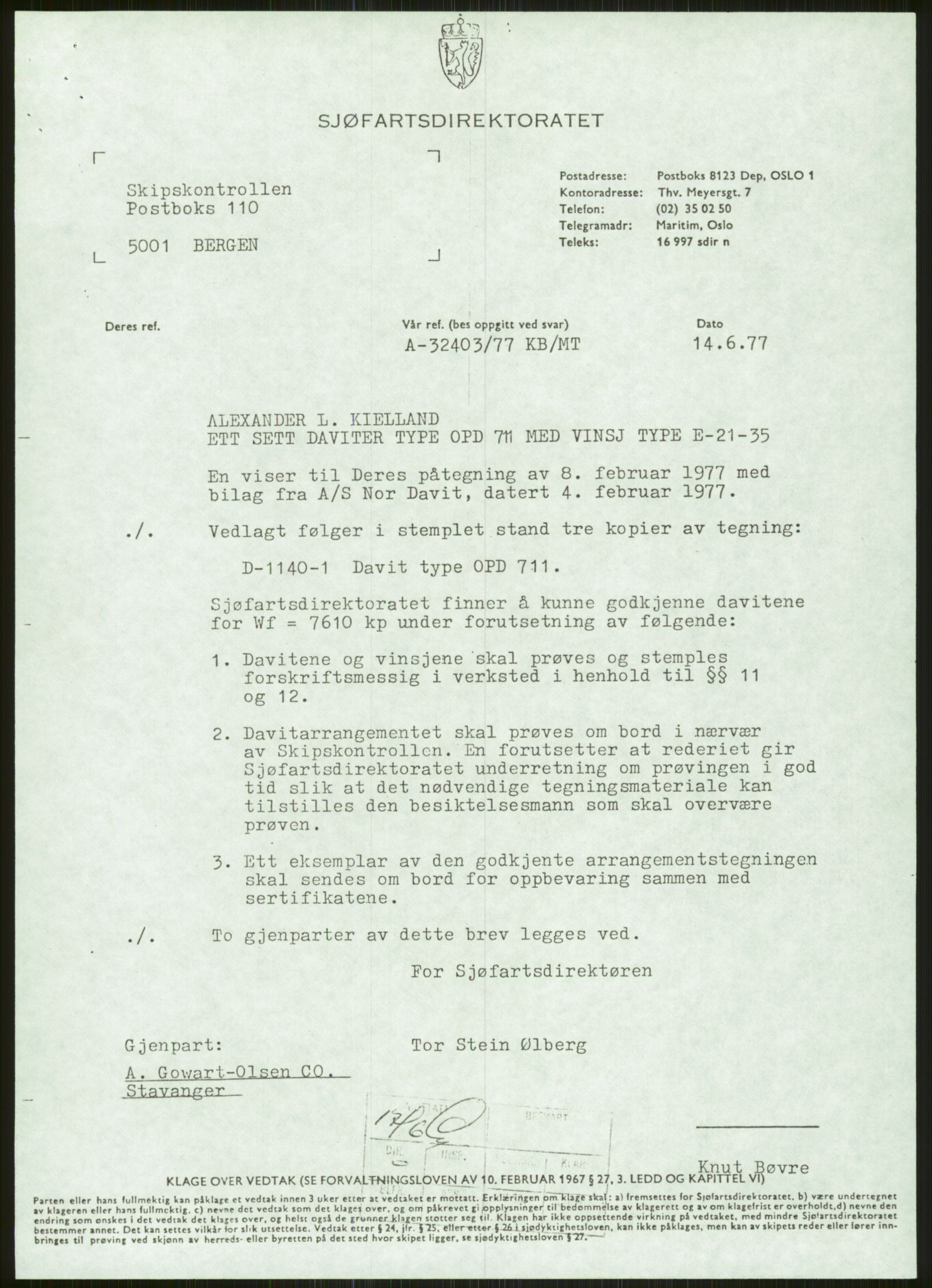 Justisdepartementet, Granskningskommisjonen ved Alexander Kielland-ulykken 27.3.1980, AV/RA-S-1165/D/L0006: A Alexander L. Kielland (Doku.liste + A3-A6, A11-A13, A18-A20-A21, A23, A31 av 31)/Dykkerjournaler, 1980-1981, s. 34