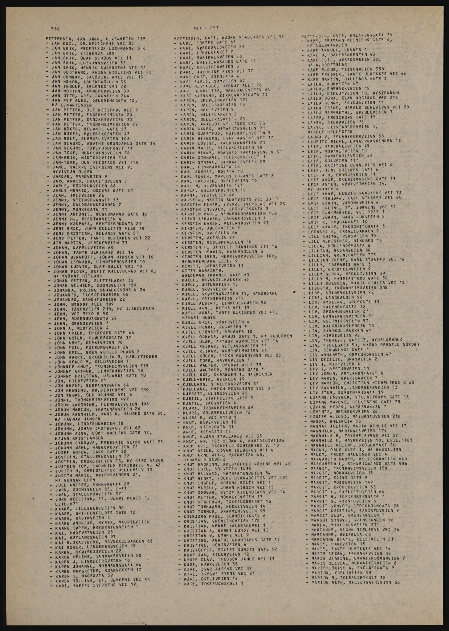 Kristiania/Oslo adressebok, PUBL/-, 1982-1983, s. 786