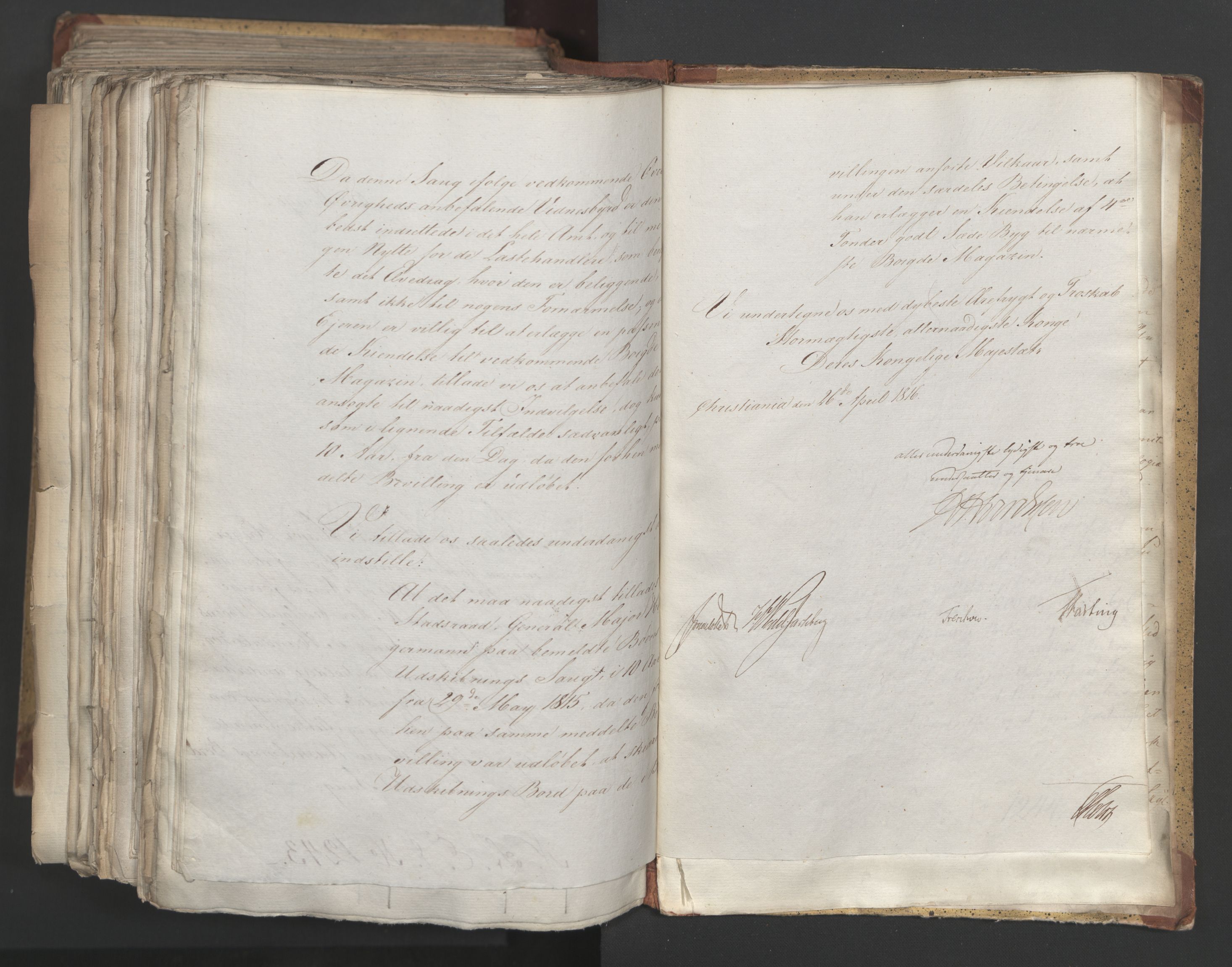 Statsrådsavdelingen i Stockholm, AV/RA-S-1003/D/Da/L0005: Regjeringsinnstillinger nr. 1000-1246, 1816, s. 580