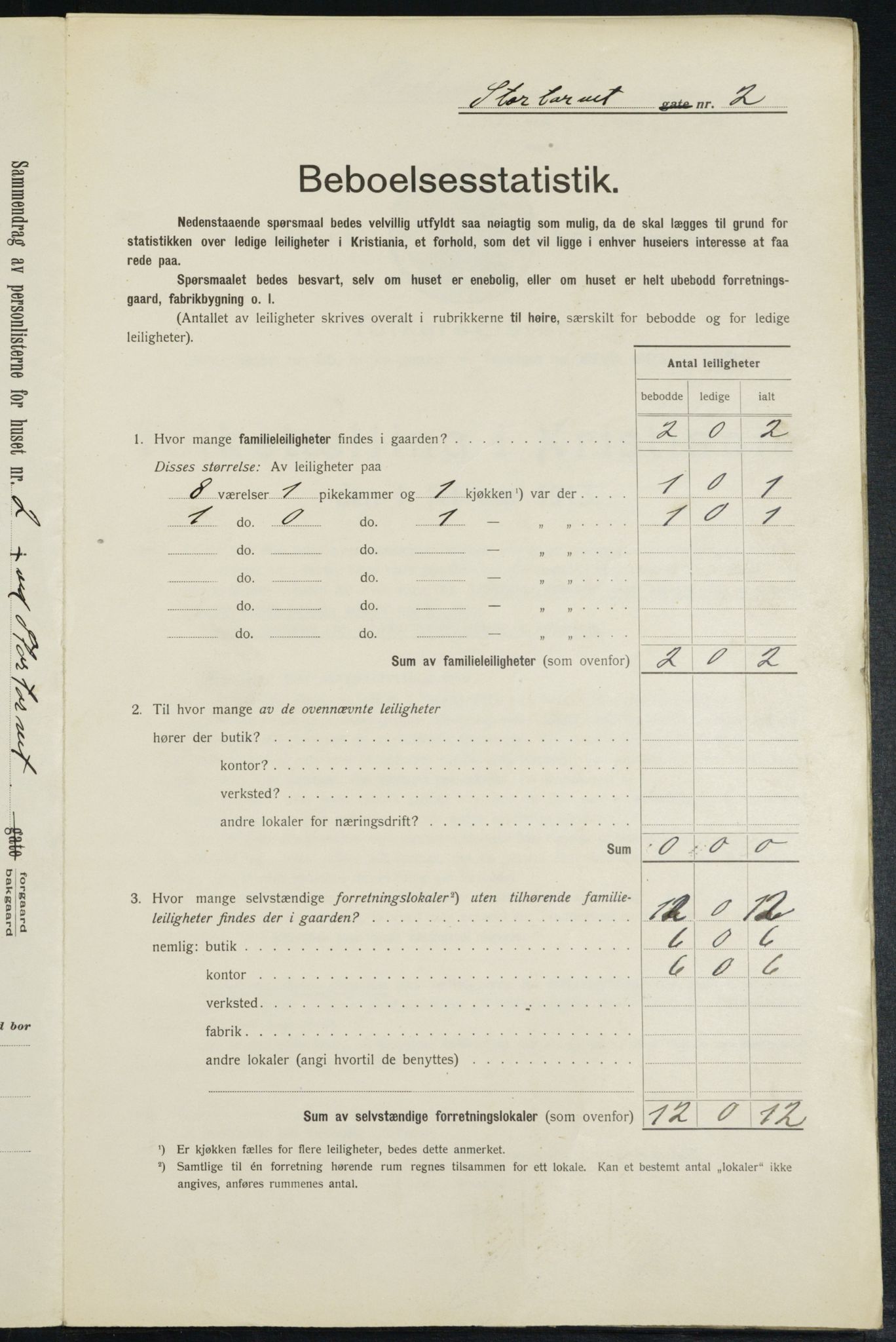 OBA, Kommunal folketelling 1.2.1913 for Kristiania, 1913, s. 103680