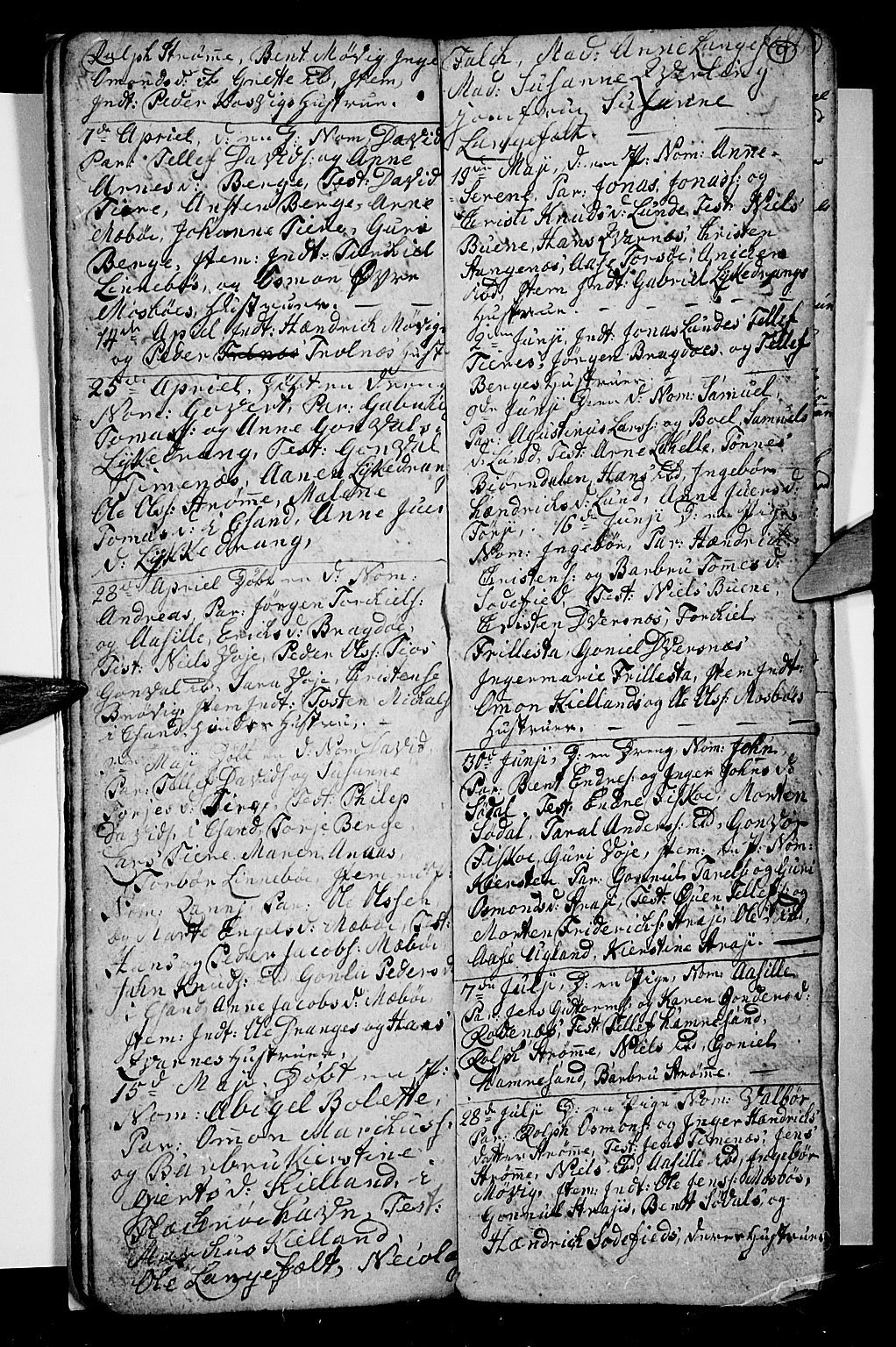Oddernes sokneprestkontor, SAK/1111-0033/F/Fb/Fba/L0002: Klokkerbok nr. B 2, 1791-1806, s. 9