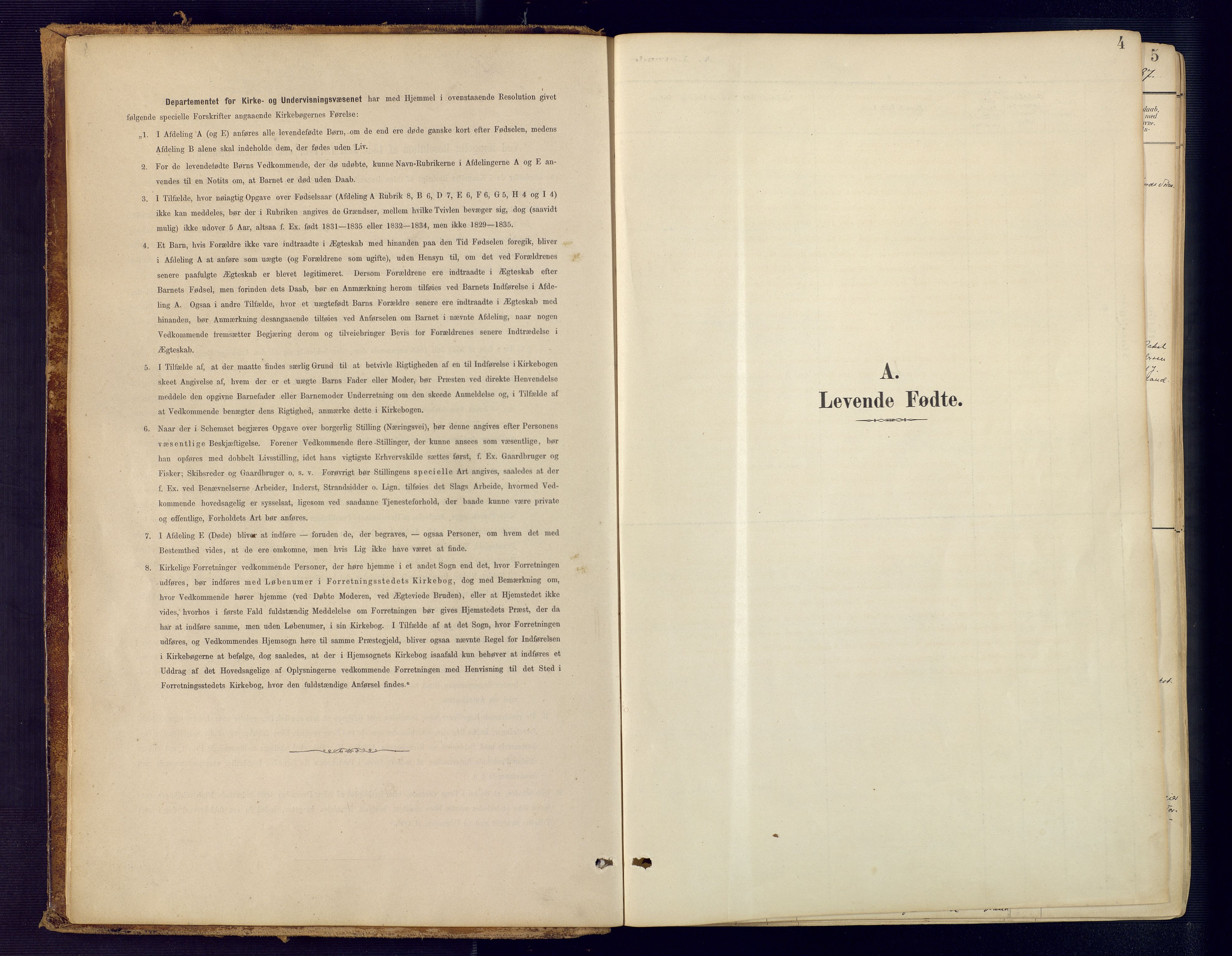 Bjelland sokneprestkontor, SAK/1111-0005/F/Fa/Faa/L0004: Ministerialbok nr. A 4, 1887-1923, s. 4