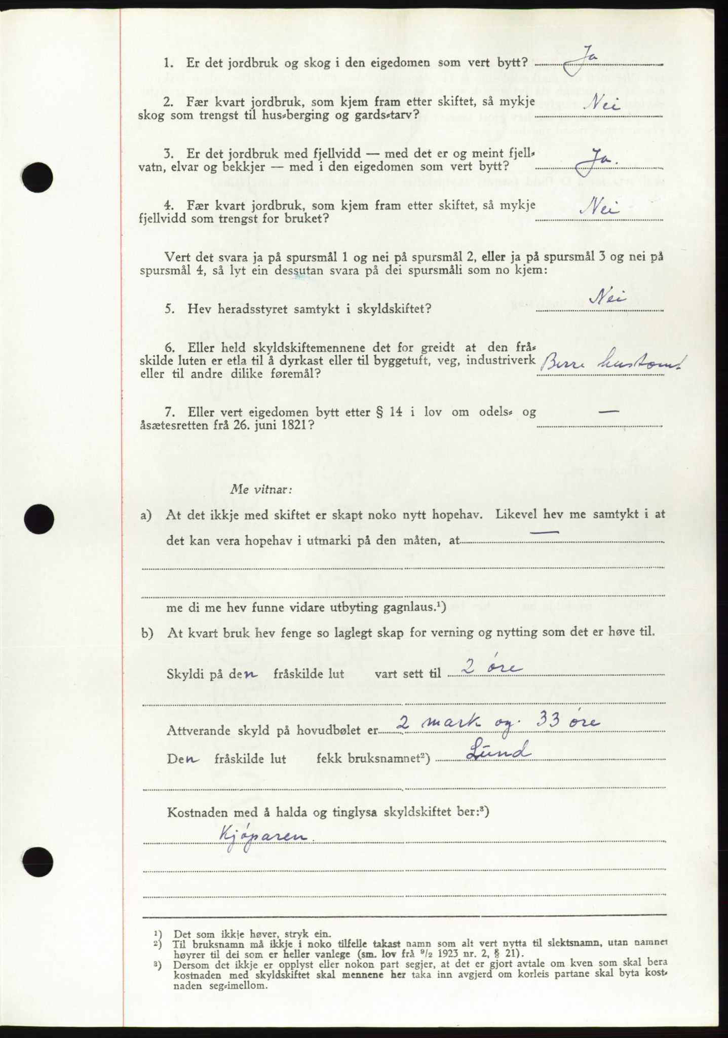 Søre Sunnmøre sorenskriveri, AV/SAT-A-4122/1/2/2C/L0083: Pantebok nr. 9A, 1948-1949, Dagboknr: 20/1949