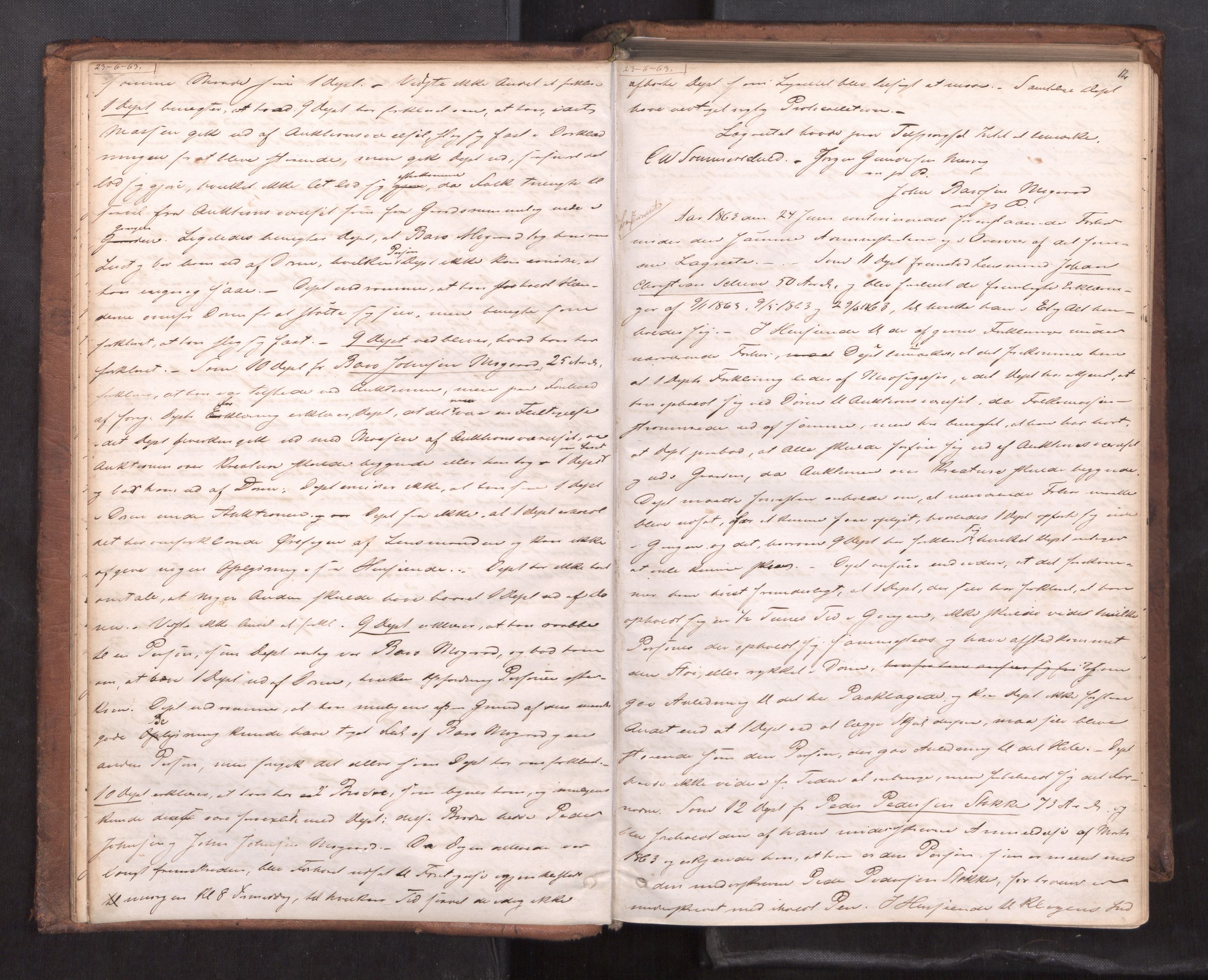 Strinda og Selbu sorenskriveri, AV/SAT-A-0015/1/1B/L0011: Ekstrarettsprot. 9, 1863-1873, s. 11b-12a