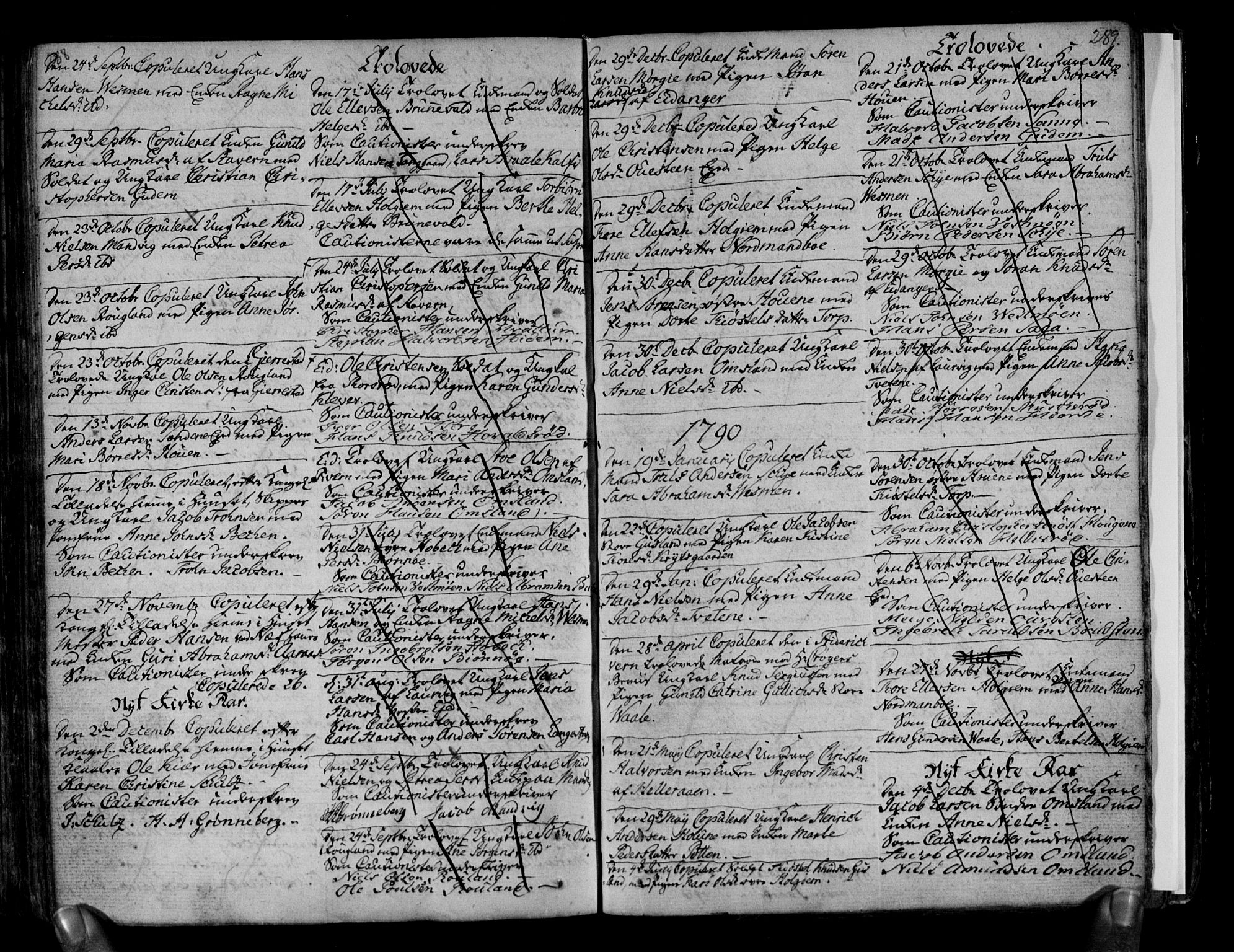 Brunlanes kirkebøker, SAKO/A-342/F/Fa/L0001: Ministerialbok nr. I 1, 1766-1801, s. 288-289