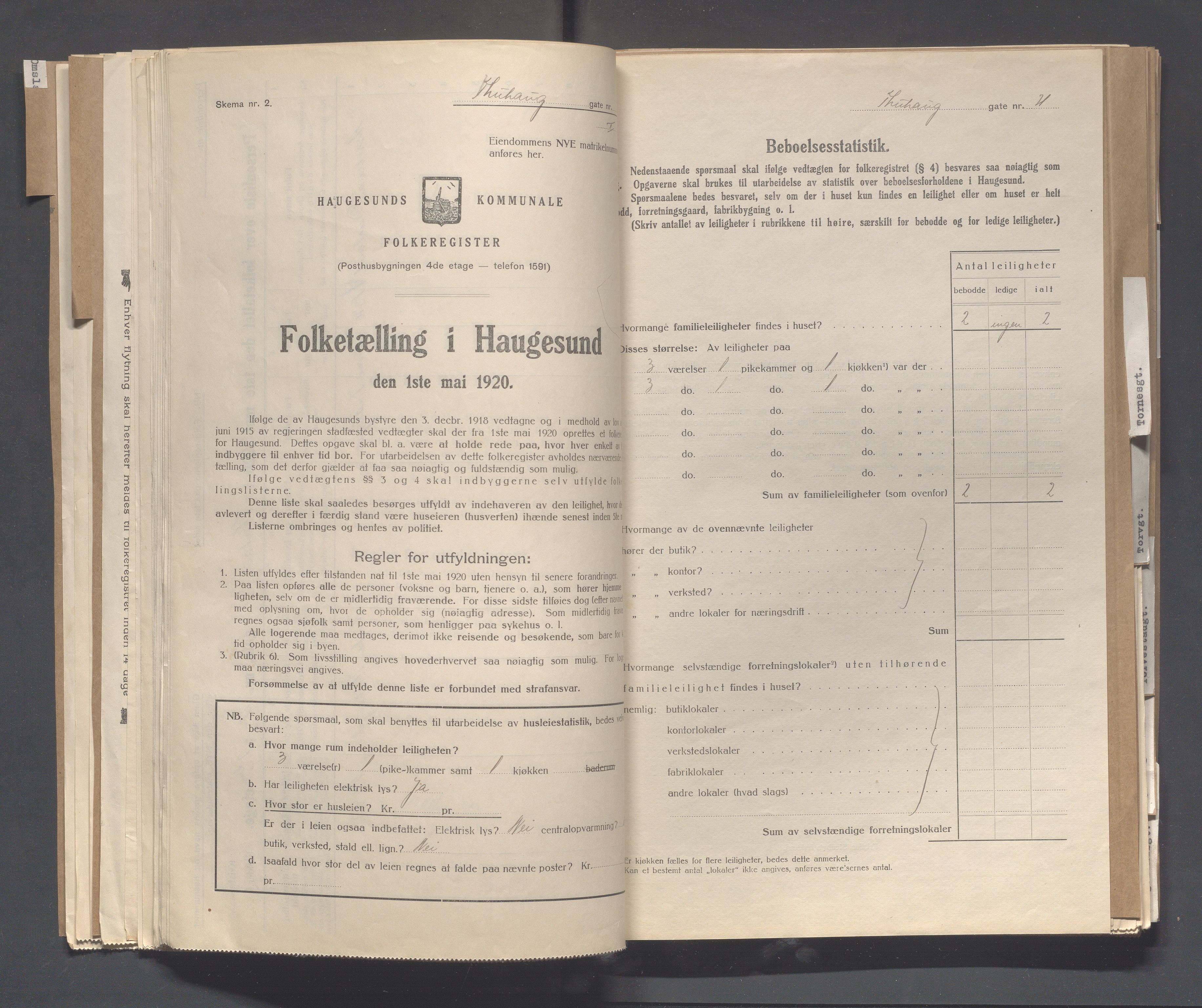 IKAR, Kommunal folketelling 1.5.1920 for Haugesund, 1920, s. 5201