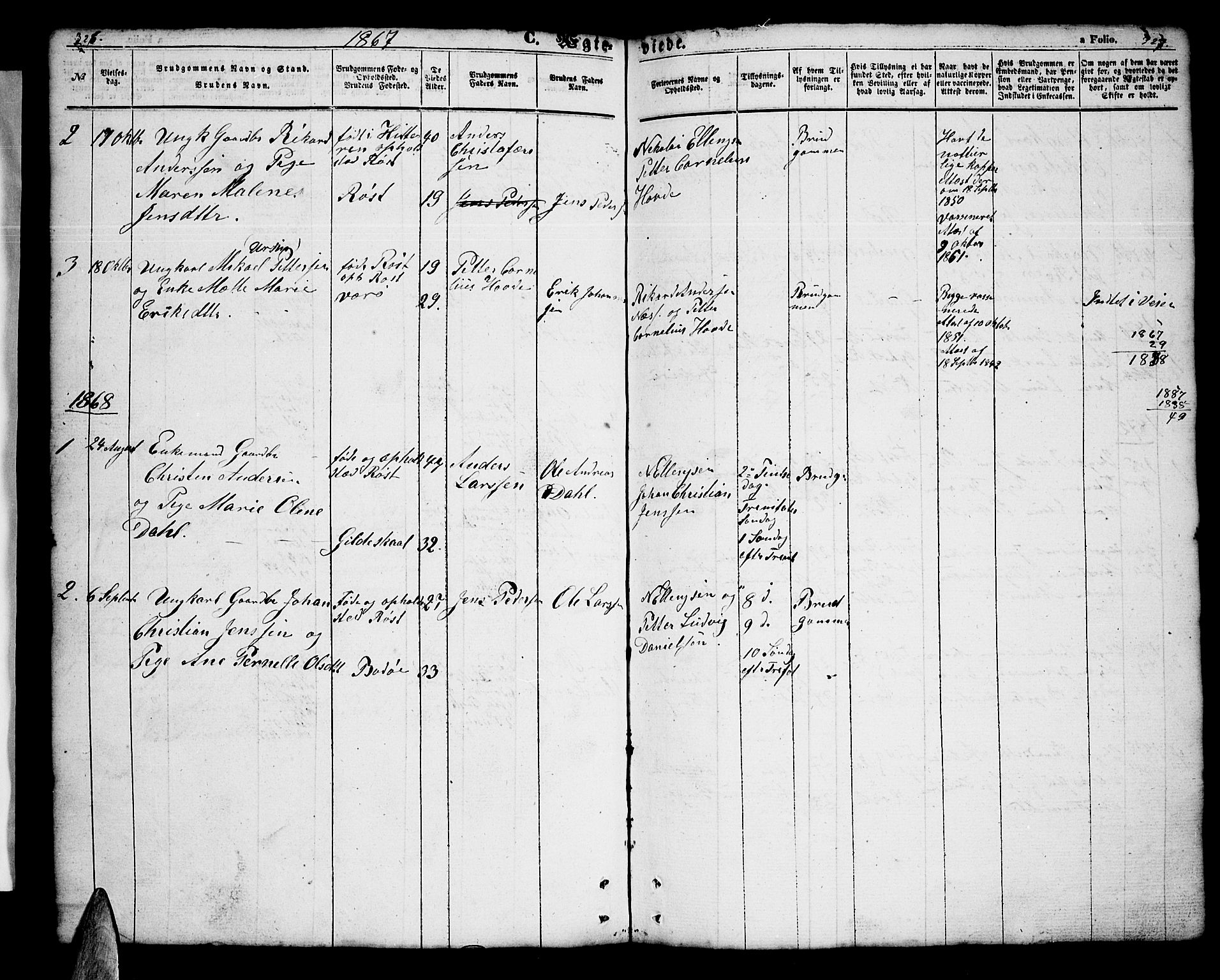 Ministerialprotokoller, klokkerbøker og fødselsregistre - Nordland, AV/SAT-A-1459/808/L0130: Klokkerbok nr. 808C01, 1851-1878, s. 326-327