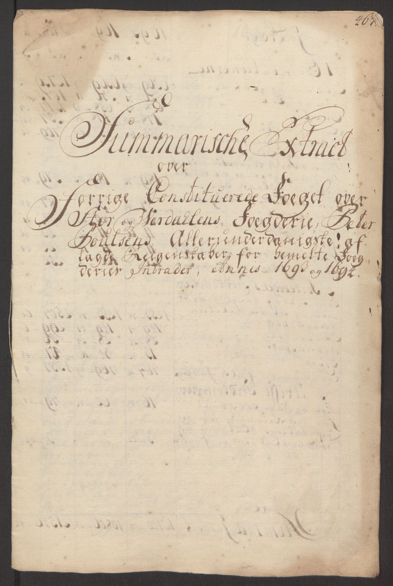 Rentekammeret inntil 1814, Reviderte regnskaper, Fogderegnskap, AV/RA-EA-4092/R62/L4186: Fogderegnskap Stjørdal og Verdal, 1693-1694, s. 159